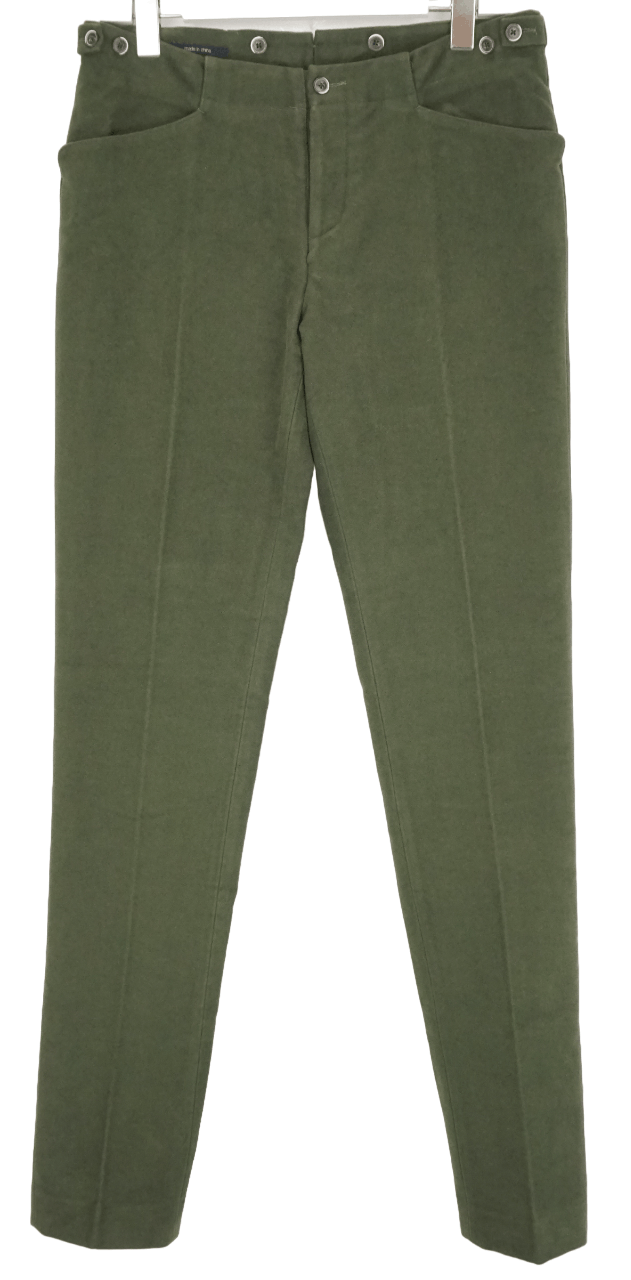 image of Suitsupply Jort Casual Int Trousers Mens Uk 32 Pleated Slim in Green