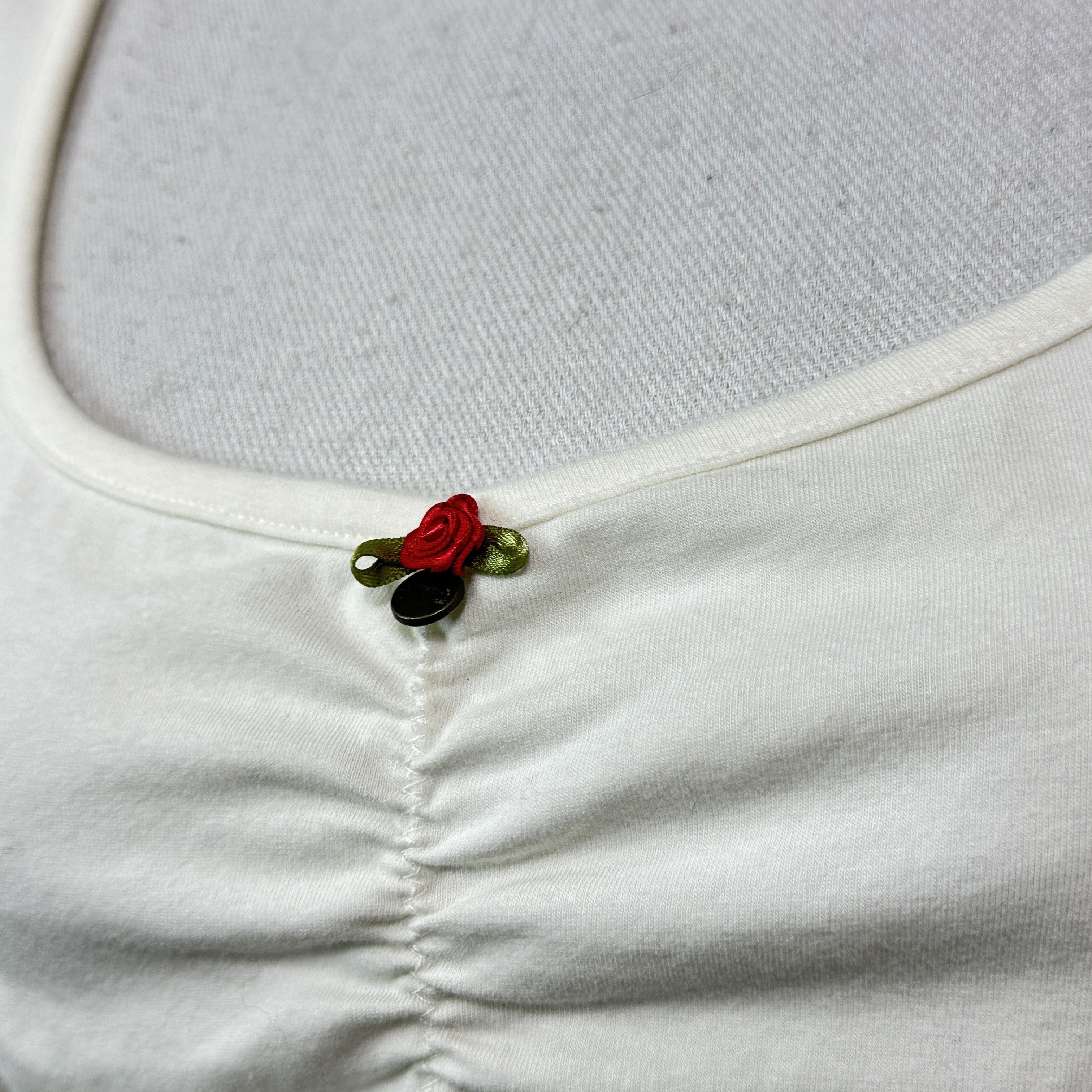 Vintage Vintage Coquette Minimalistic Romantic Rose Top Y2K Size XL / US 12-14 / IT 48-50 - 2 Thumbnail