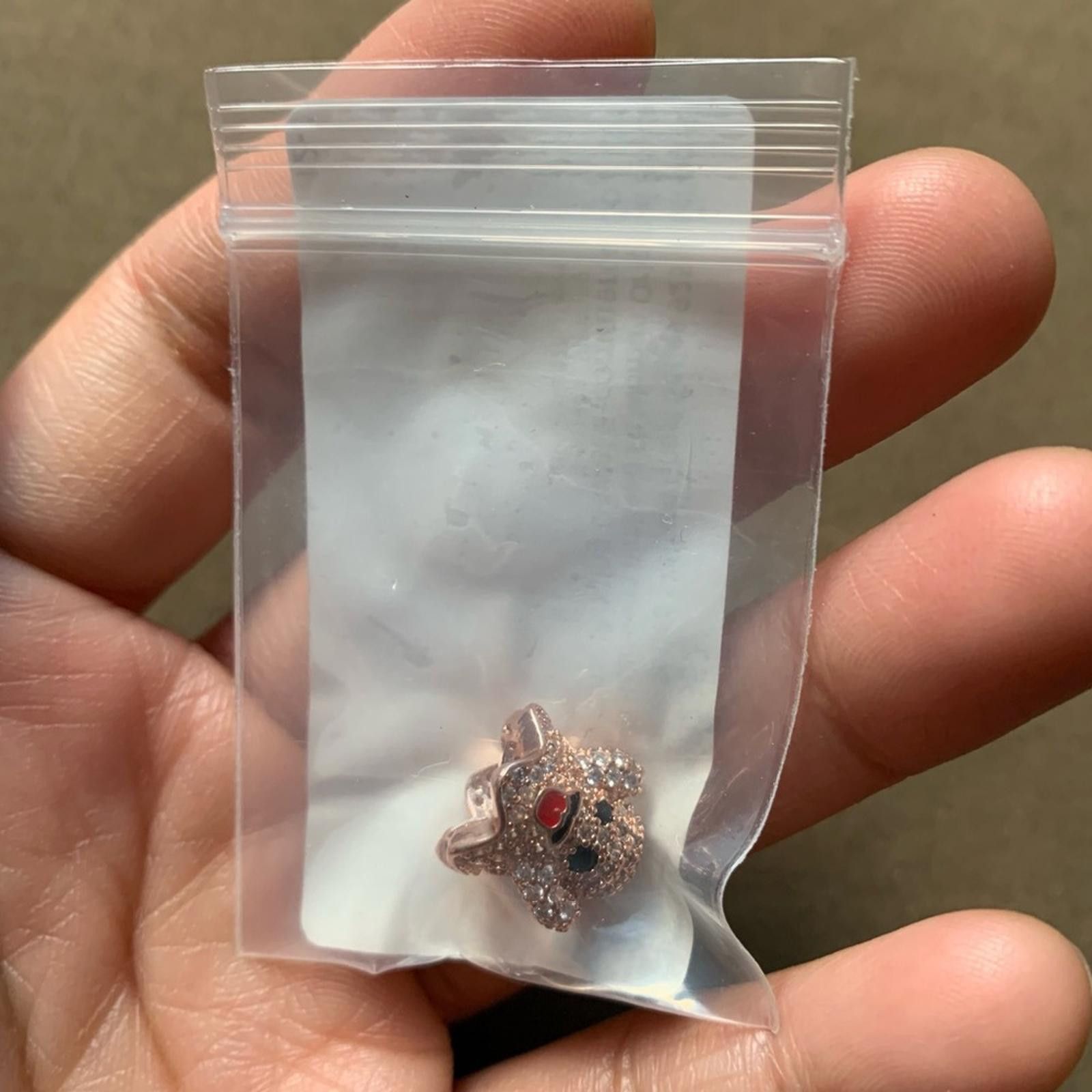 Other NWOT Crystal Rose Gold Ghost Charm Sterling Silver 925 Size ONE SIZE - 2 Thumbnail