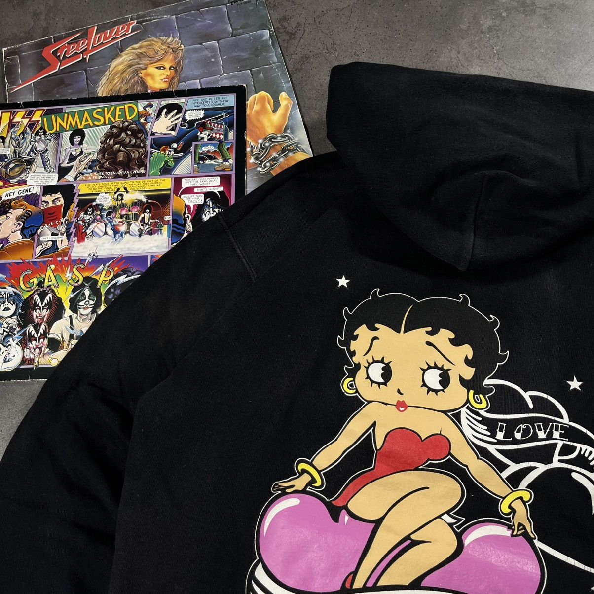 Cartoon Network Vintage 00s Betty Boop Big Logo Boxy Hoodie Sweatshirt Size US L / EU 52-54 / 3 - 4 Thumbnail