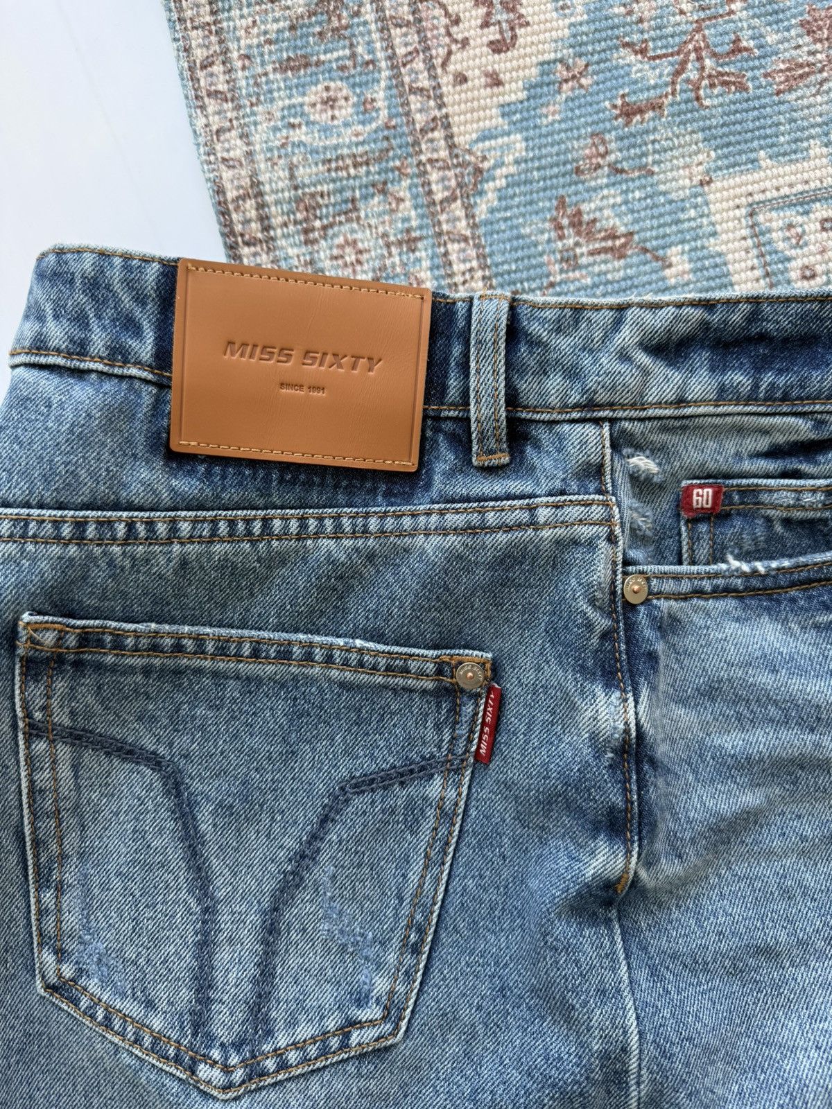 Miss Sixty Y2K Miss Sixty Denim Mini Skirt Size M Size 26" / US 2 / IT 38 - 3 Thumbnail