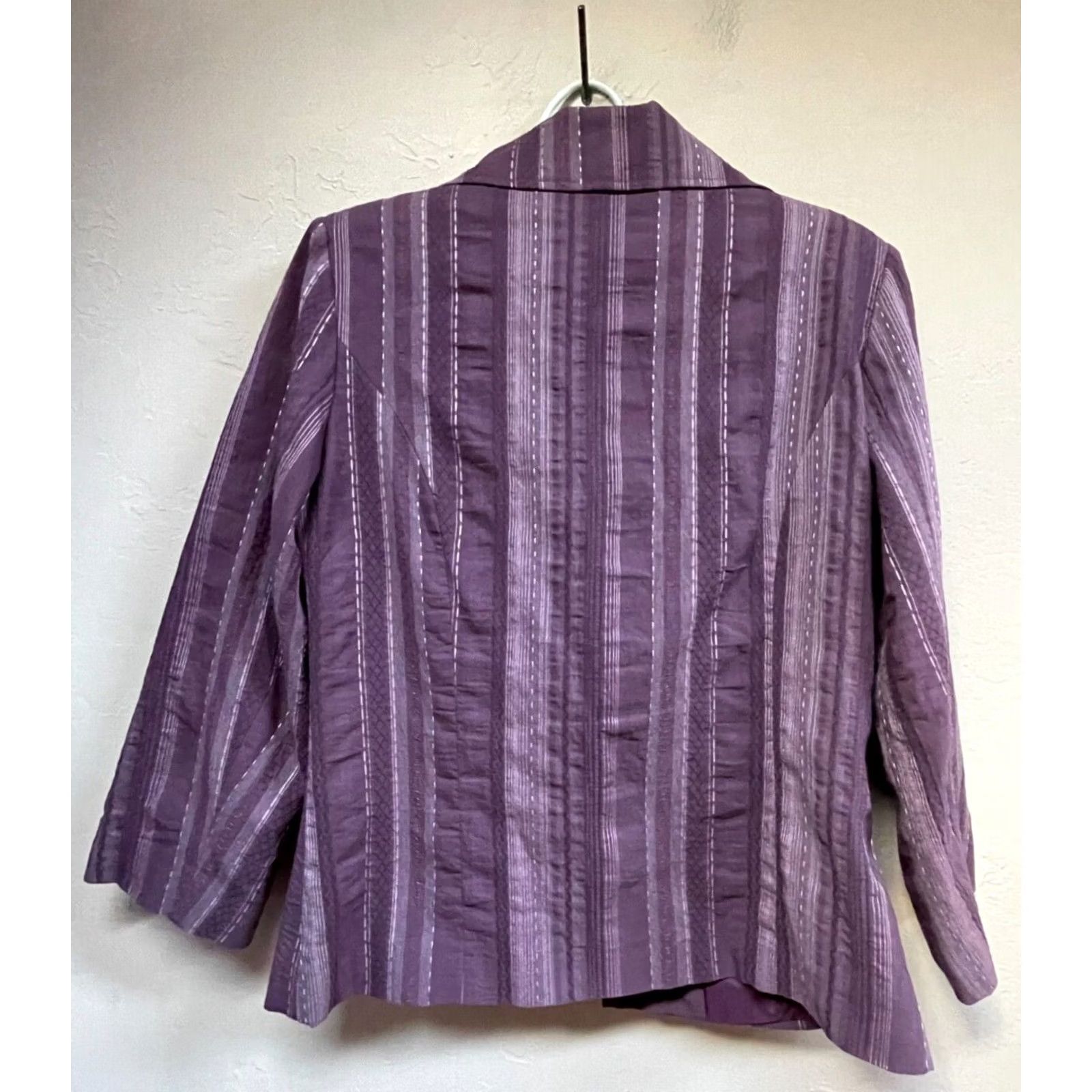 Vintage Affinities Armand Thiery Blazer Striped Purple Size 38 Size XS / US 0-2 / IT 36-38 - 2 Thumbnail