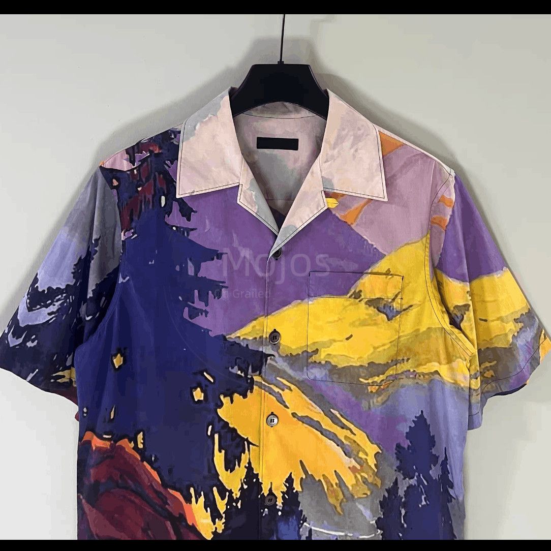 Prada Prada Forest Painting Shirt Size US L / EU 52-54 / 3 - 3 Thumbnail