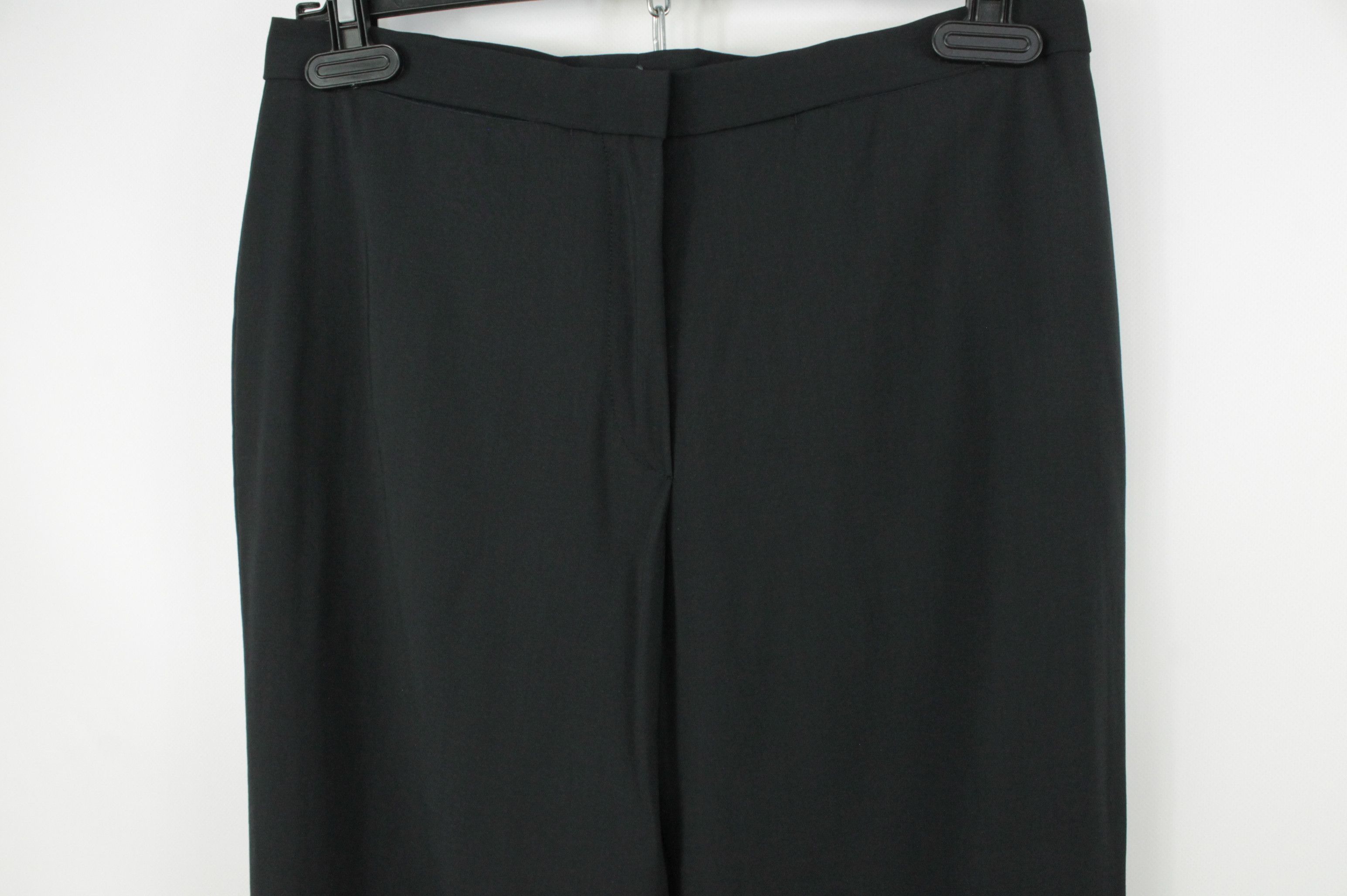 Jil Sander Jil Sander Black Wool Wide Leg High Waist Women's Pants Size 28" / US 6 / IT 42 - 4 Thumbnail