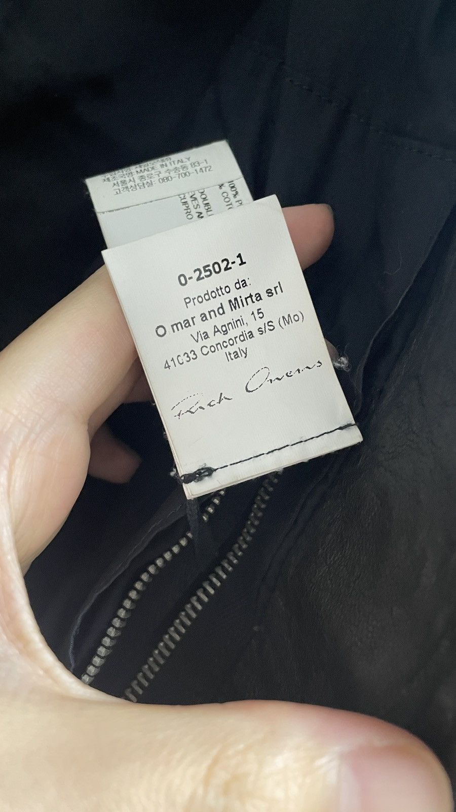 Rick Owens 13f/w Limited leather jacket *mint Hidden hood on neck Size US L / EU 52-54 / 3 - 17 Thumbnail