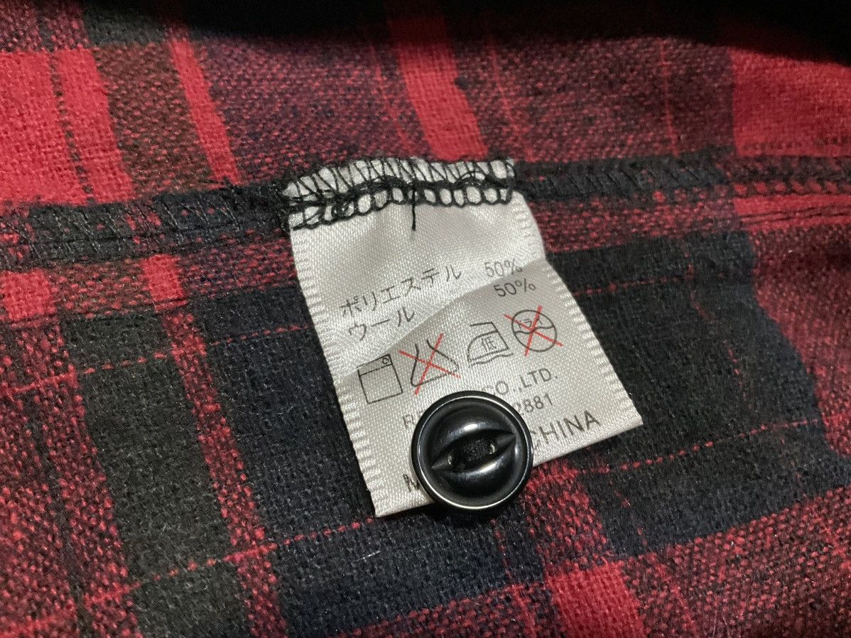 Hysteric Glamour × Japanese Brand × Seditionaries 🔥Sick Y2K Vintage Crows Flannel Shirt TFOA KKK Size US XL / EU 56 / 4 - 8 Thumbnail