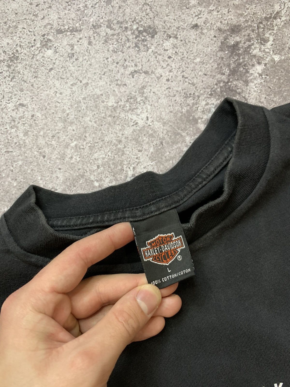 Harley Davidson × Vintage Vintage Y2K 2000 Harley Davidson Graphic Tee Size US L / EU 52-54 / 3 - 4 Thumbnail
