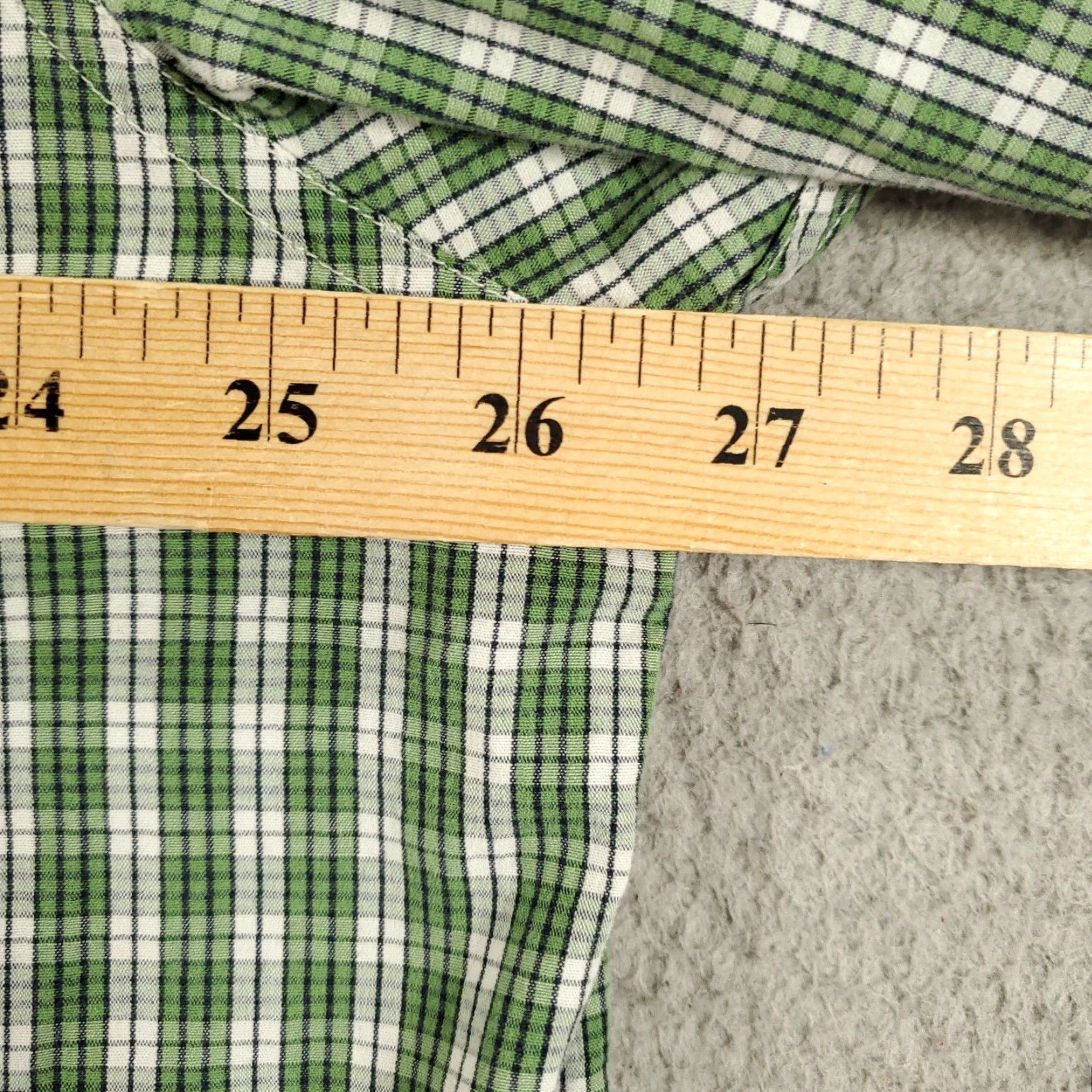 Abercrombie & Fitch VINTAGE Abercrombie & Fitch Button-Up Shirt Mens L Green Plaid (Y2K) Size US L / EU 52-54 / 3 - 3 Thumbnail