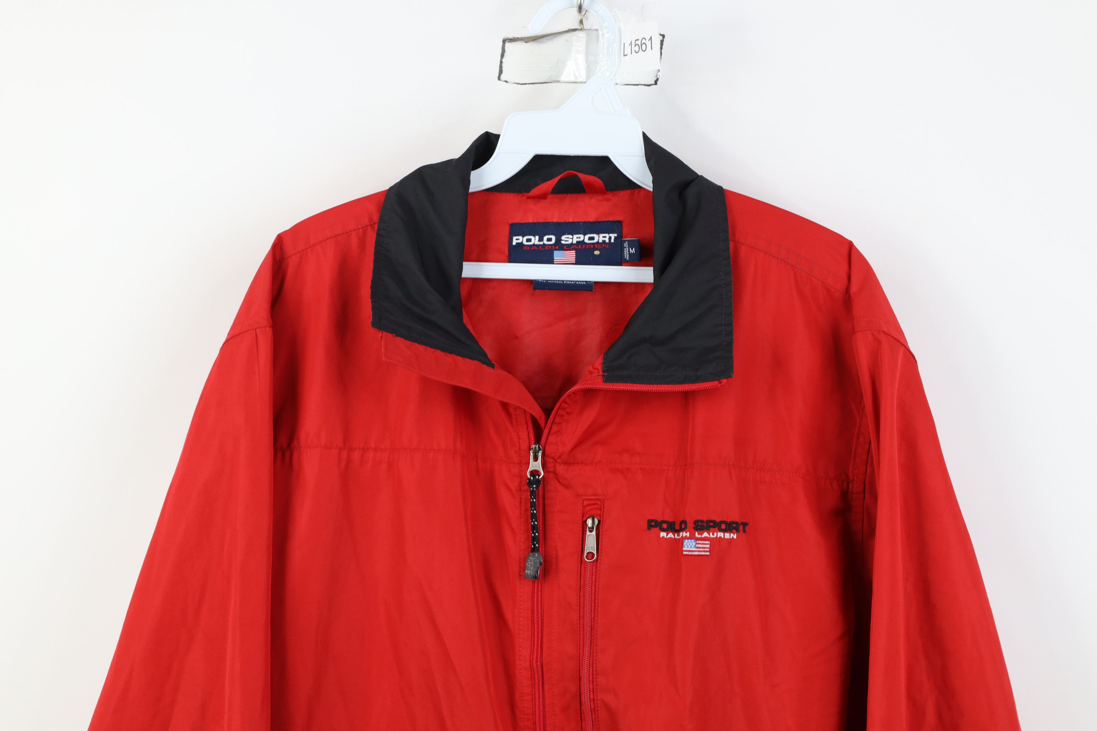 Ralph Lauren Vintage 90s Polo Sport Ralph Lauren Flag Windbreaker Jacket Size US M / EU 48-50 / 2 - 2 Thumbnail
