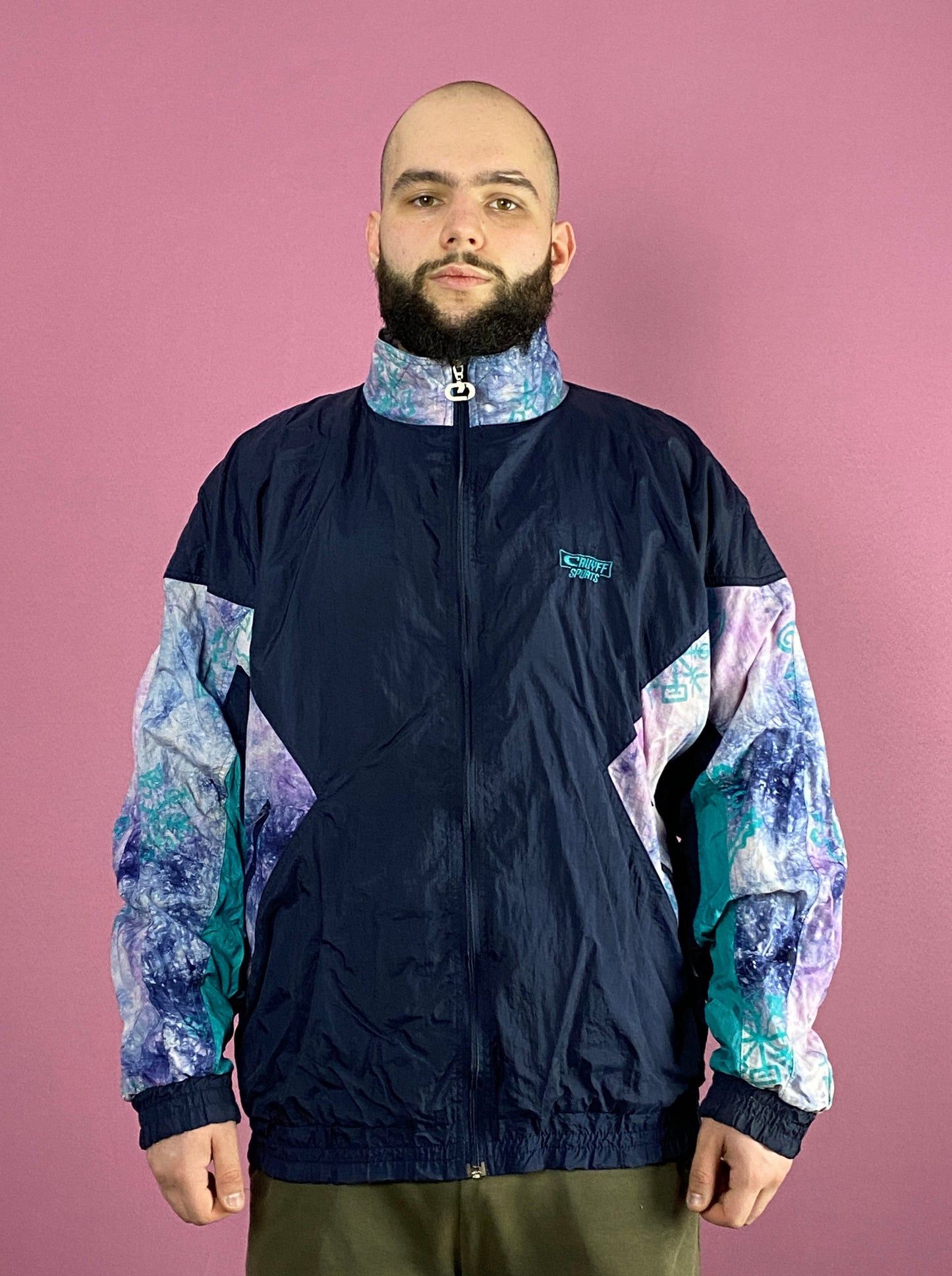 Vintage 90s Cruyff Sports Vintage Men's Windbreaker Jacket - XL Size US XL / EU 56 / 4 - 2 Thumbnail