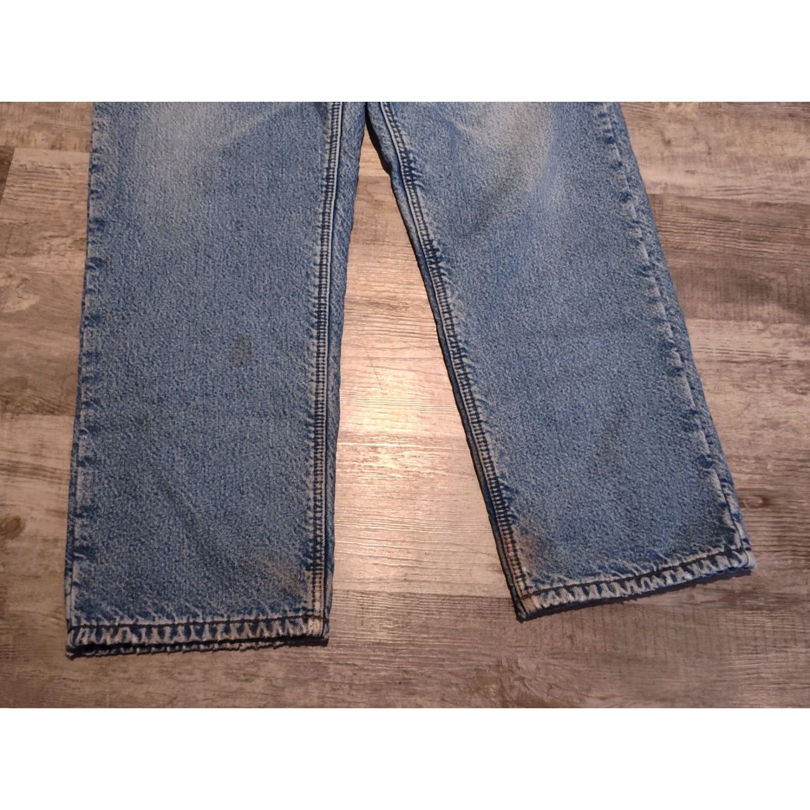 Carhartt Vintage Carhartt B155 DST Jeans 38x32 Men Relaxed Fit Flannel Lined Workwear Black Denim 90s Size US 38 / EU 54 - 4 Thumbnail