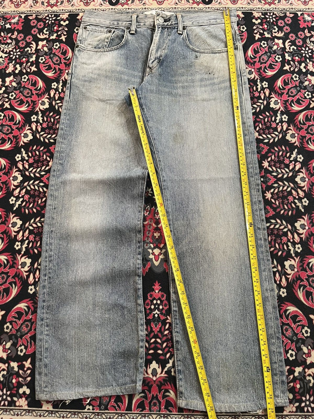 Edwin Vintage Edwin XVS Light Blue Washed Straight Leg Jeans Size US 32 / EU 48 - 11 Thumbnail