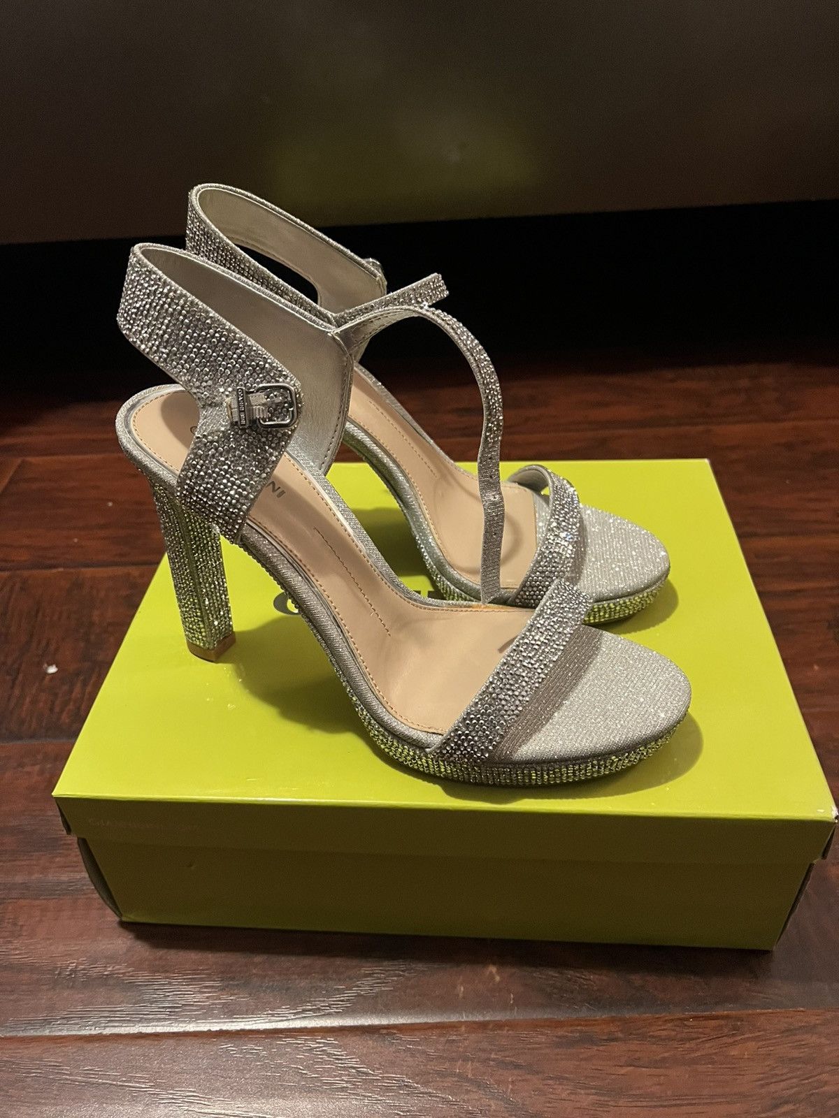 Other Gianni Bini Silver Rhinestone Heels – Women’s Size 10 Size US 10 / IT 40 - 1 Thumbnail