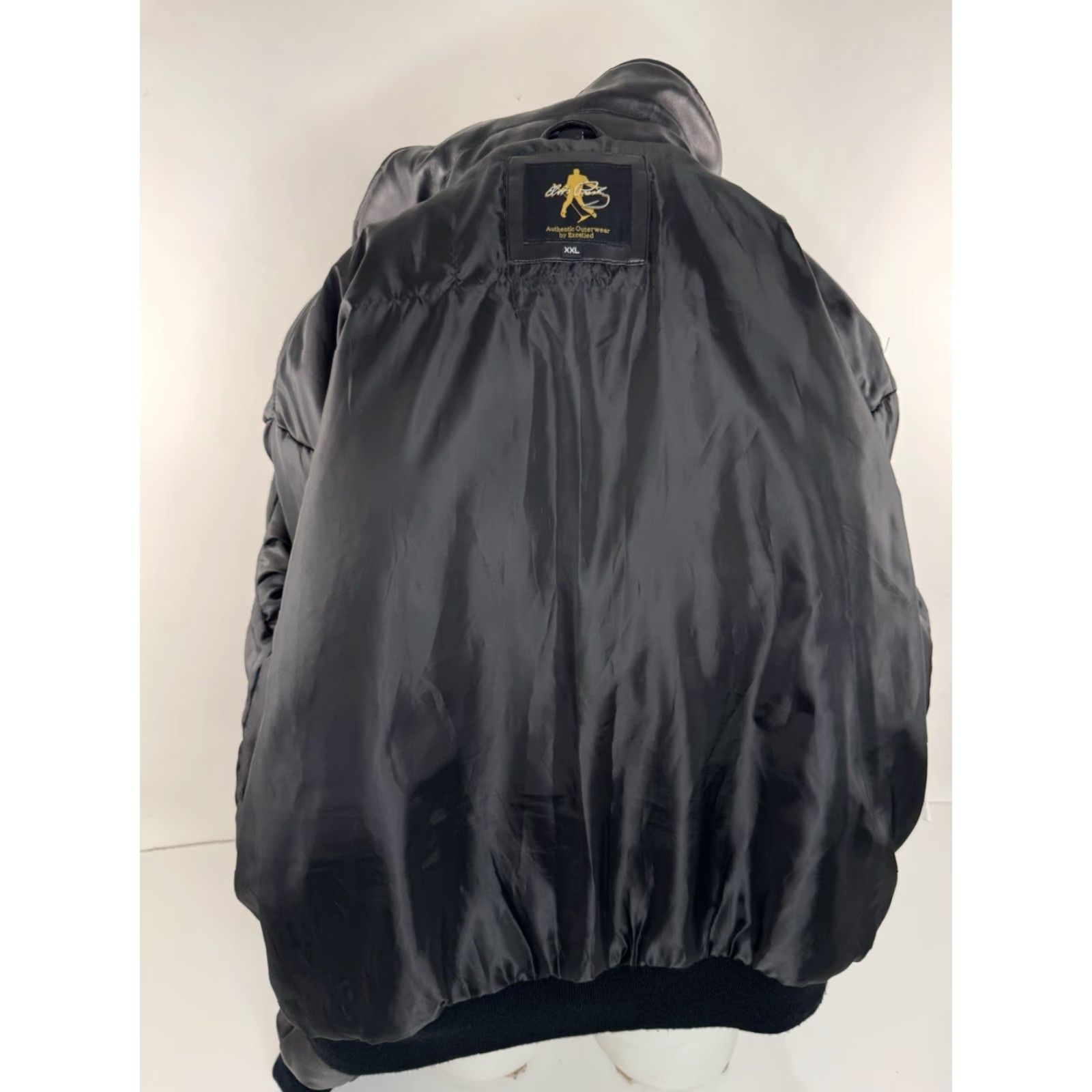 Vintage ELVIS PRESLEY Embroidered Bomber Jacket Men's XL/2XL Faux Leather Black 3XL 2XL EXCELLENT Embroidered Patches Size US XXL / EU 58 / 5 - 5 Thumbnail