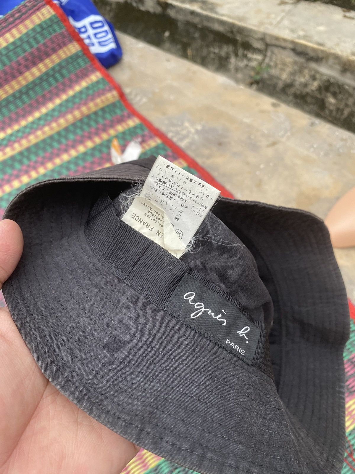 agnes b. Vintage Uneven Sun Faded Agnes B Hat Size ONE SIZE - 5 Thumbnail