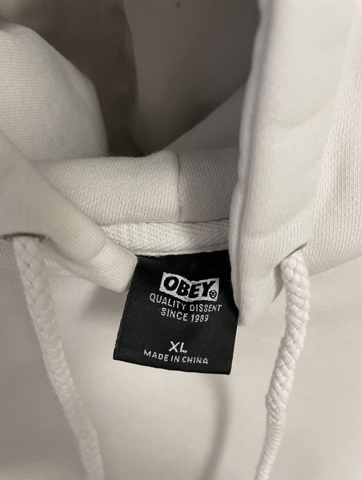 Obey OBEY WHITE "PROPAGANDA" HOODIE Size US XL / EU 56 / 4 - 3 Thumbnail