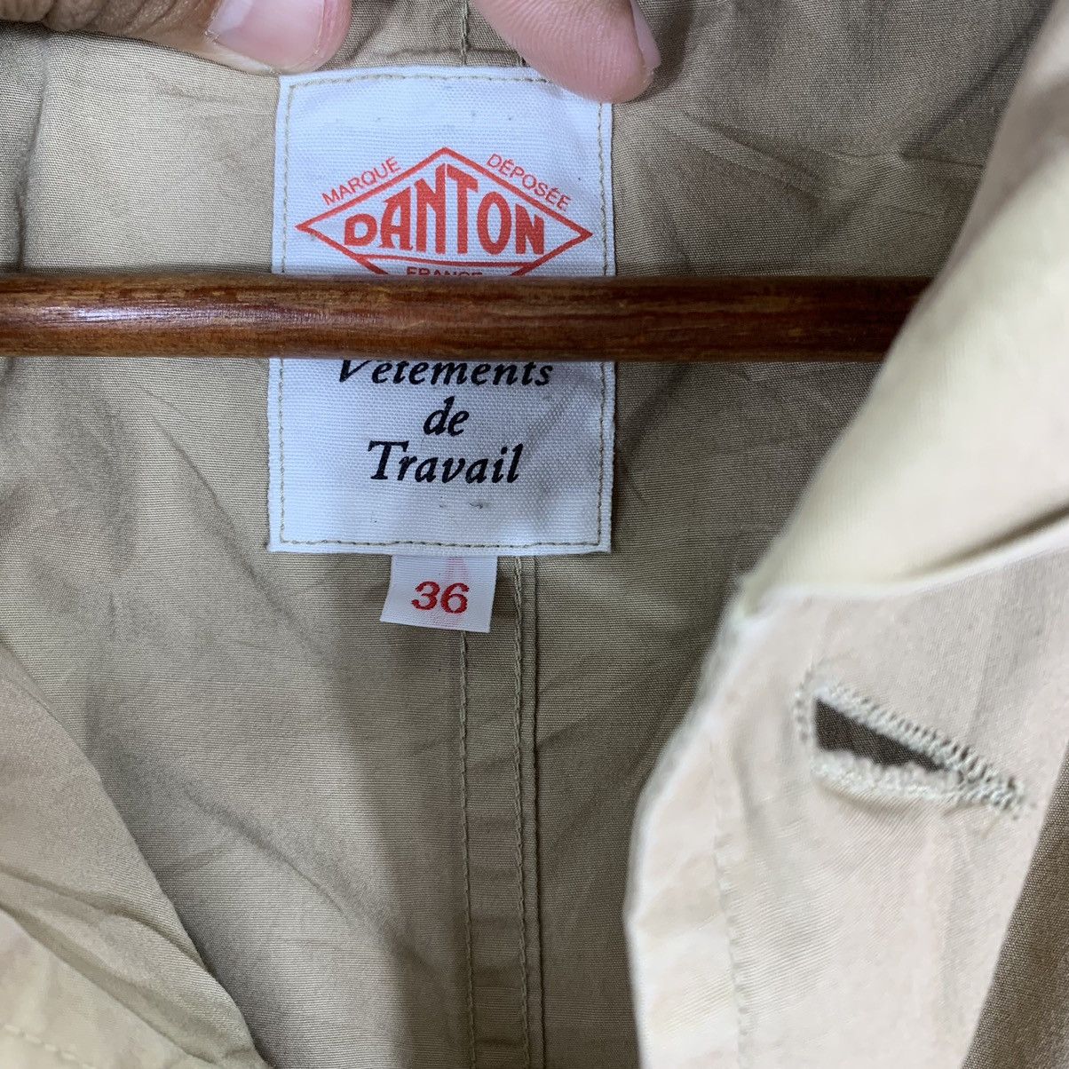 Danton VINTAGE DANTON VETEMENTS DE TRAVAIL BUTTON HOODIE JACKET Size US S / EU 44-46 / 1 - 7 Thumbnail