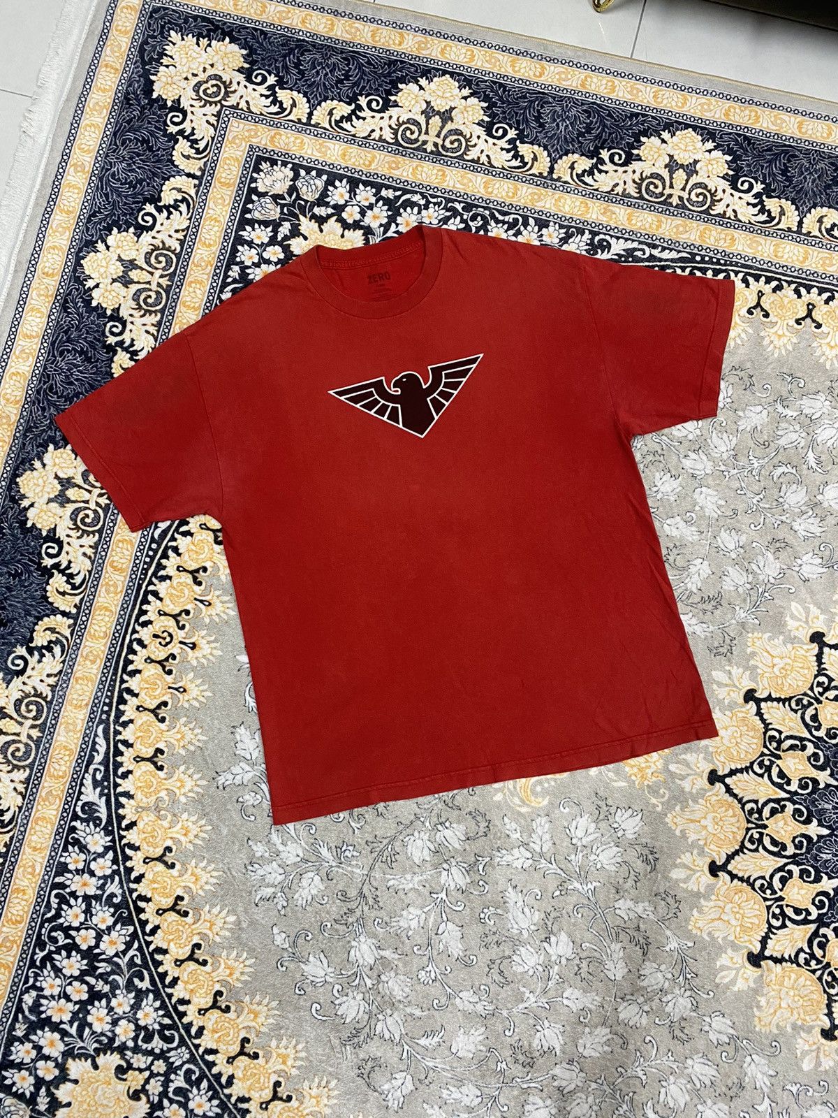 Y2K ZERO SKATEBOARDS CENTER BOX LOGOS RARE TEE