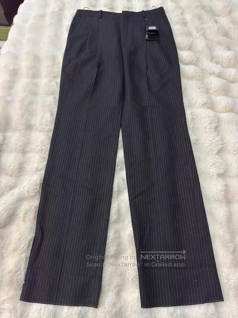 Saint Laurent Paris Saint Laurent Paris Double Pleat Striped Trousers Size US 34 / EU 50 - 1 Thumbnail