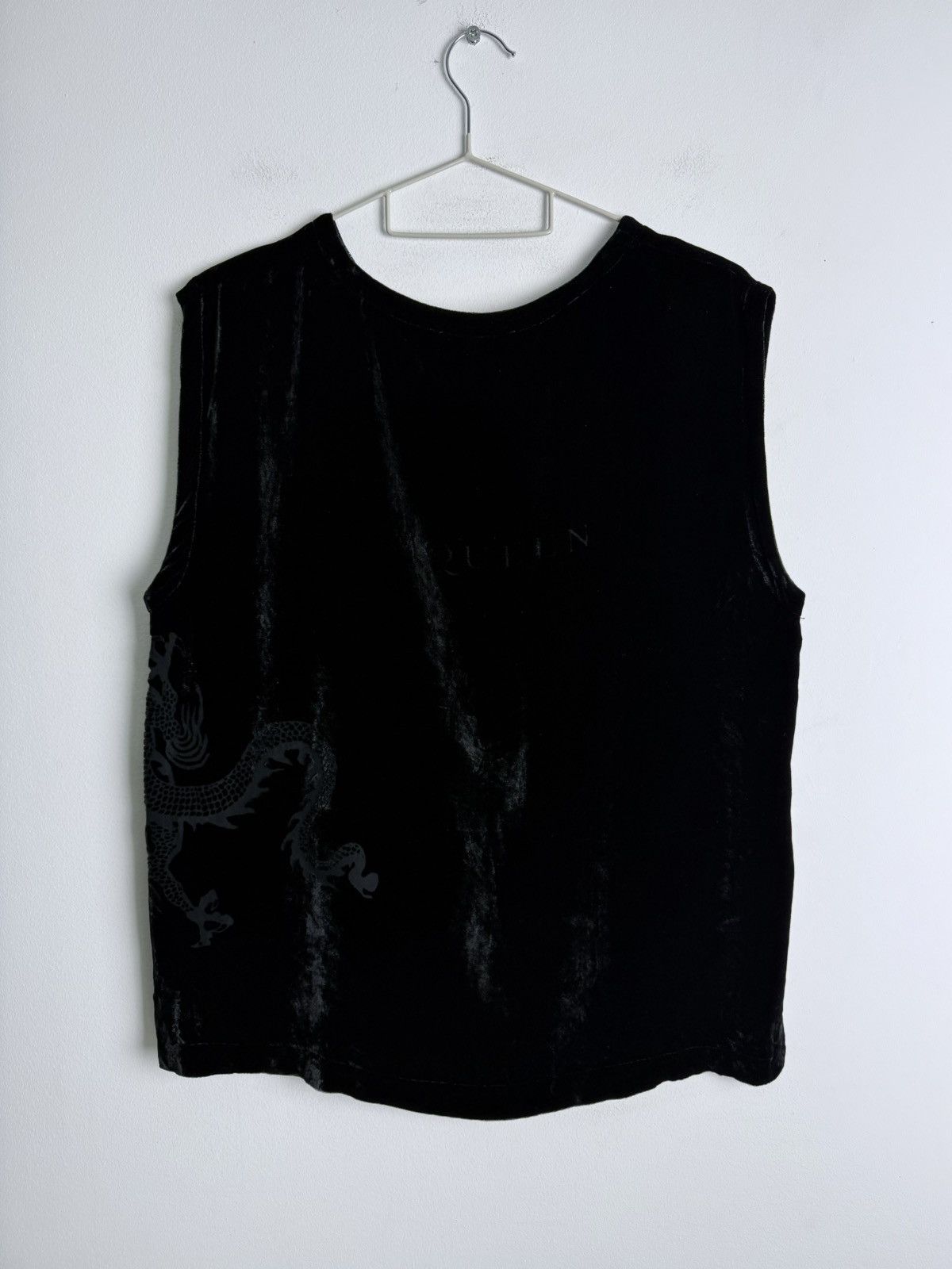 Alexander McQueen S/S 1997 Silk Dragon Devoré Velvet Tank Top Size US M / EU 48-50 / 2 - 4 Thumbnail