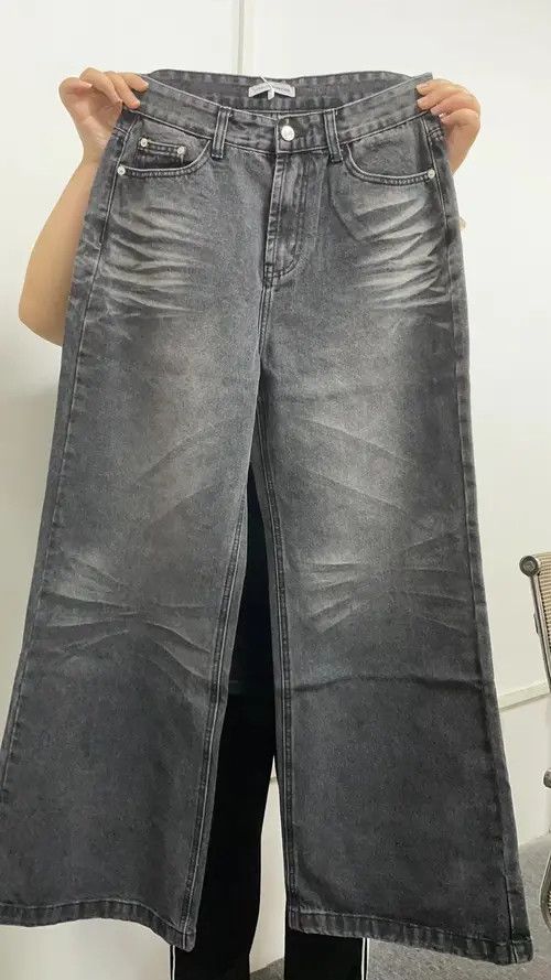 VIBE Baggy Flared Denim Jeans Size US 30 / EU 46 - 8 Thumbnail