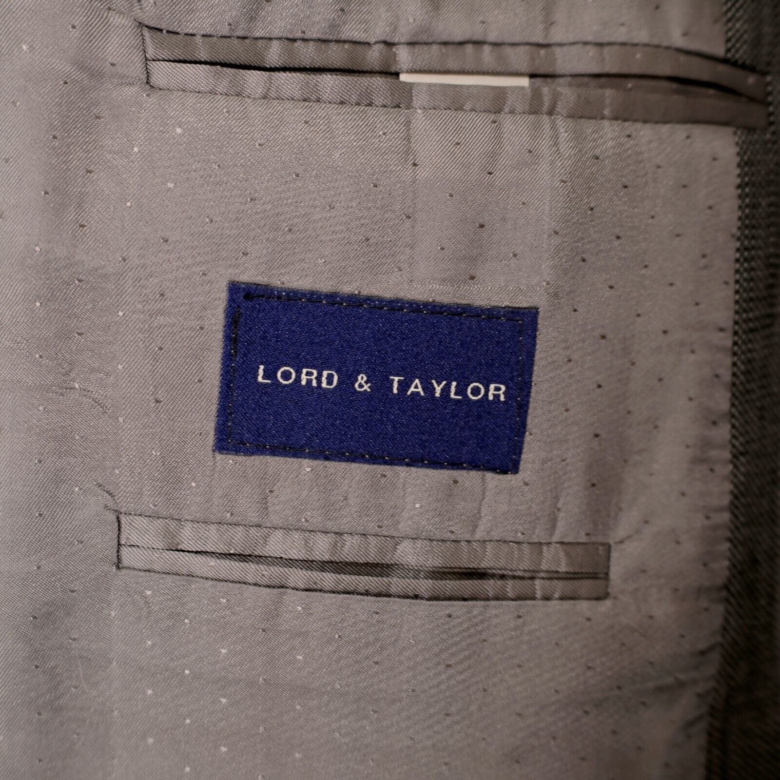 Calvin Klein Calvin Klein Lord & Taylor White Black Check Textured Wool 2 Size 44S - 10 Thumbnail