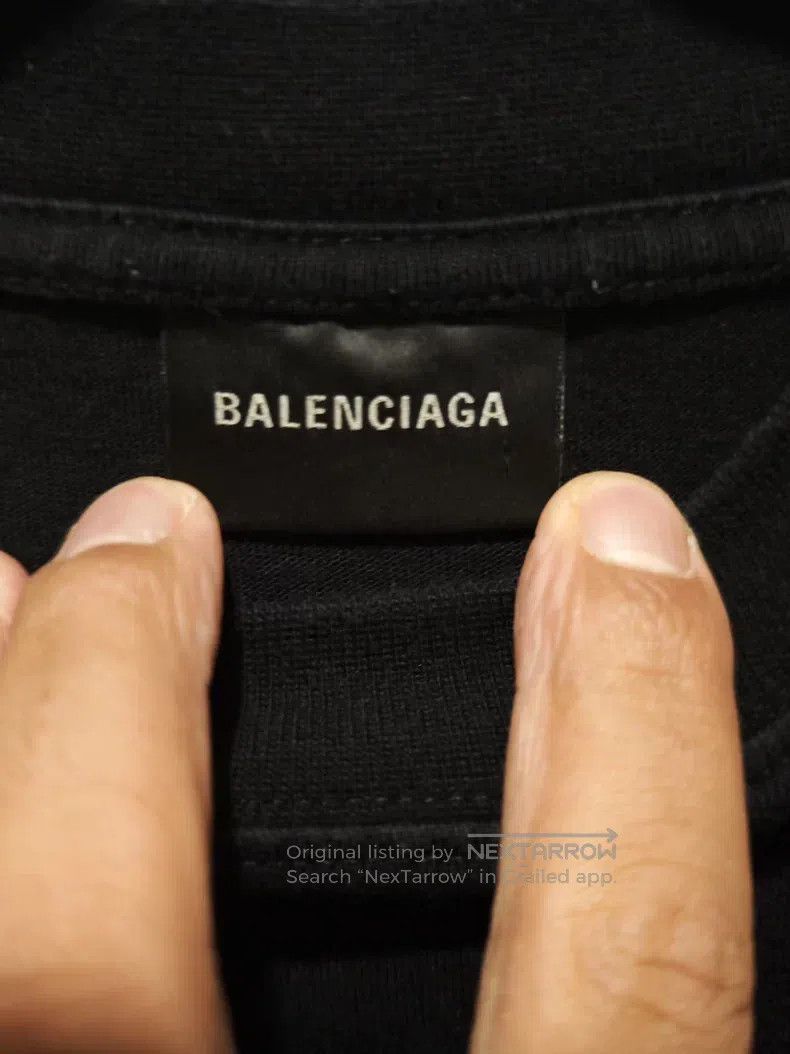 Balenciaga Balenciaga Letter Splatter Printed Crew Neck Short Sleeve Size US S / EU 44-46 / 1 - 5 Thumbnail