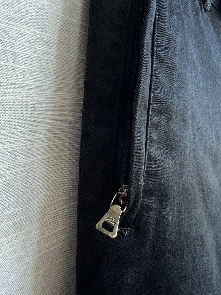 Prada PRADA Pants Cotton Blend Black Size 48/L Size 34" / US 12 / IT 48 - 4 Thumbnail