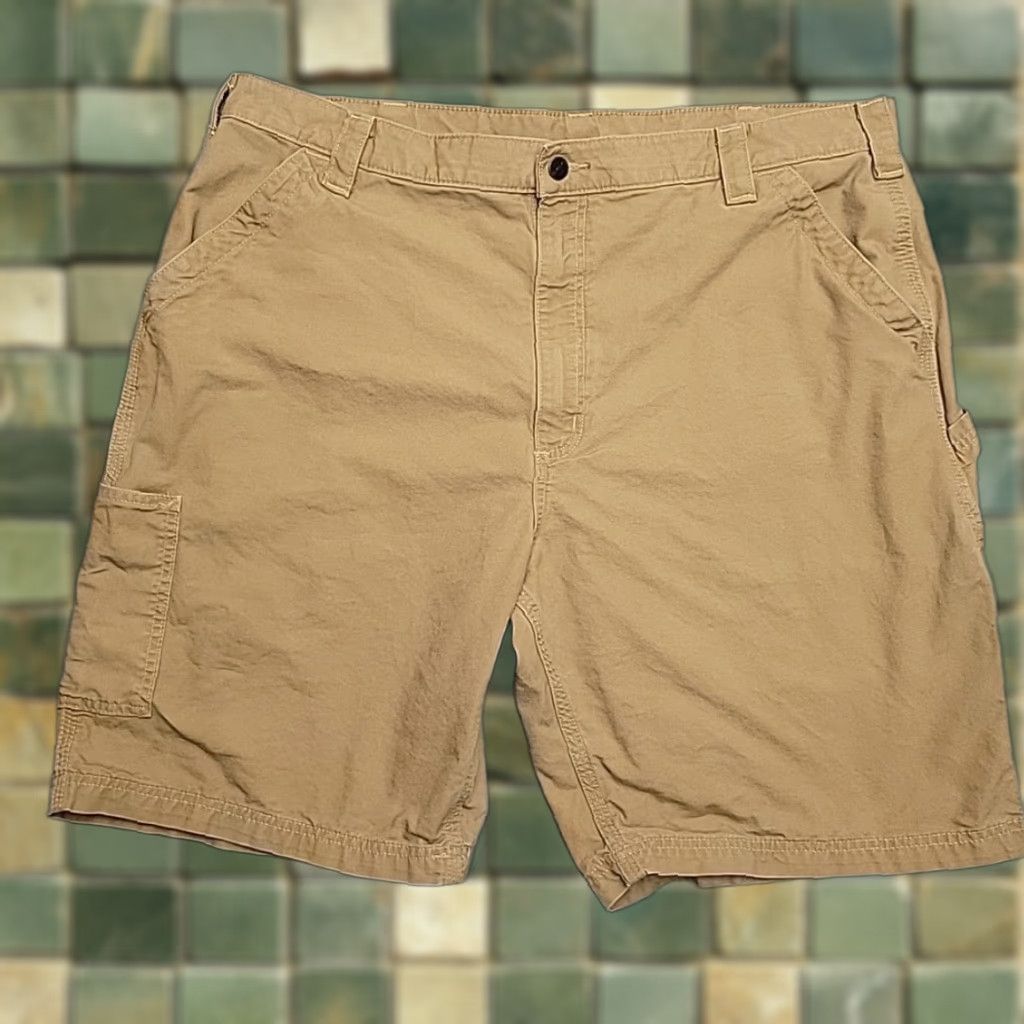 Carhartt Carhartt Shorts Men 42 Brown Cargo Carpenter Loose Fit Utility Outdoor Work B147 Size US 42 / EU 58 - 1 Thumbnail