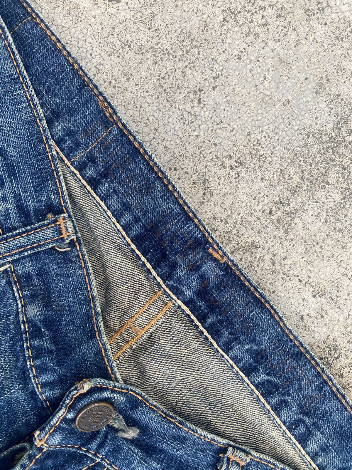 If Six Was Nine × Japanese Brand × Ruehl No. 925 Flare Jeans Ruehl No 925 Distressd Clawmark Size US 34 / EU 50 - 13 Thumbnail