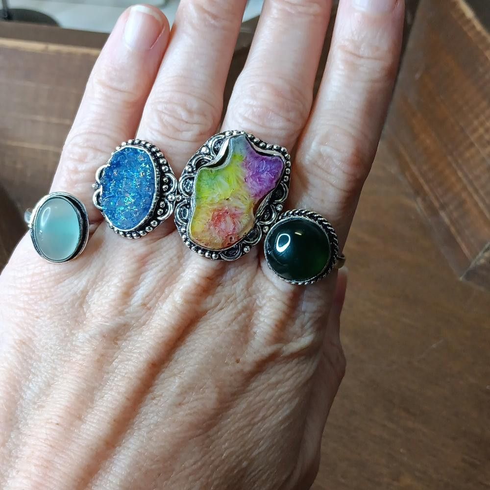 Designer Ring lot, 12 ring, size 8-9 Size ONE SIZE - 3 Thumbnail