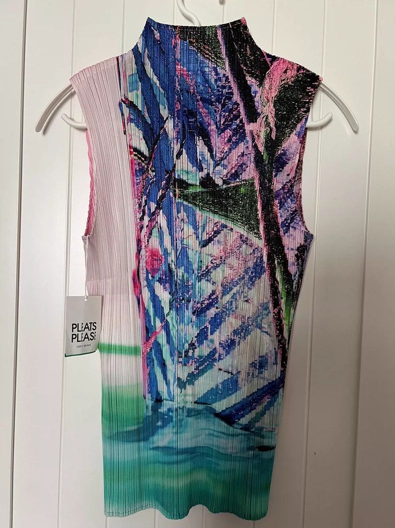 Issey Miyake Issey Miyake size:4 Pink high-neck sleeveless top Size S / US 4 / IT 40 - 2 Thumbnail