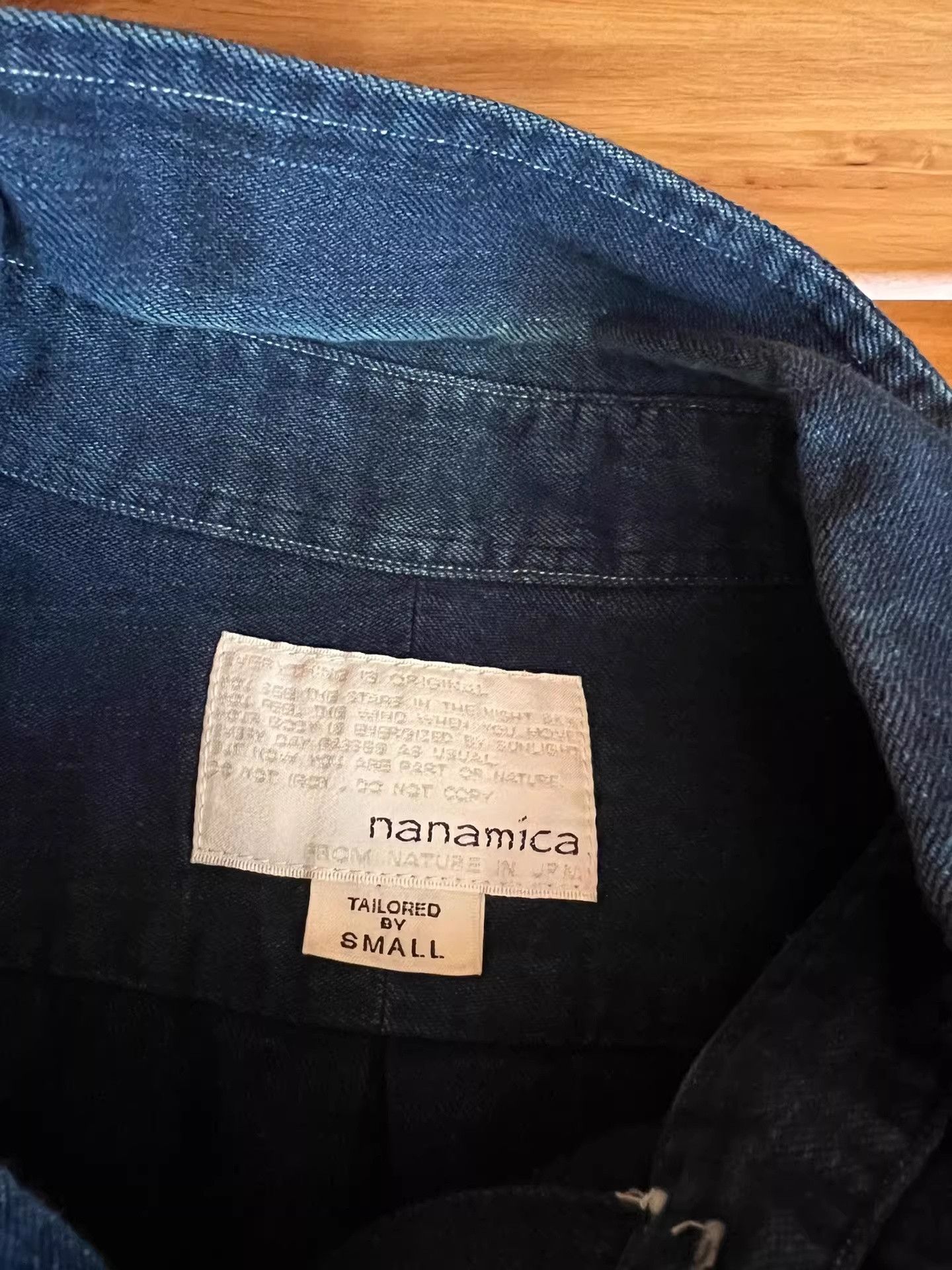 Nanamica Nanamica Japanese Indigo Denim Shirt Size US S / EU 44-46 / 1 - 8 Thumbnail