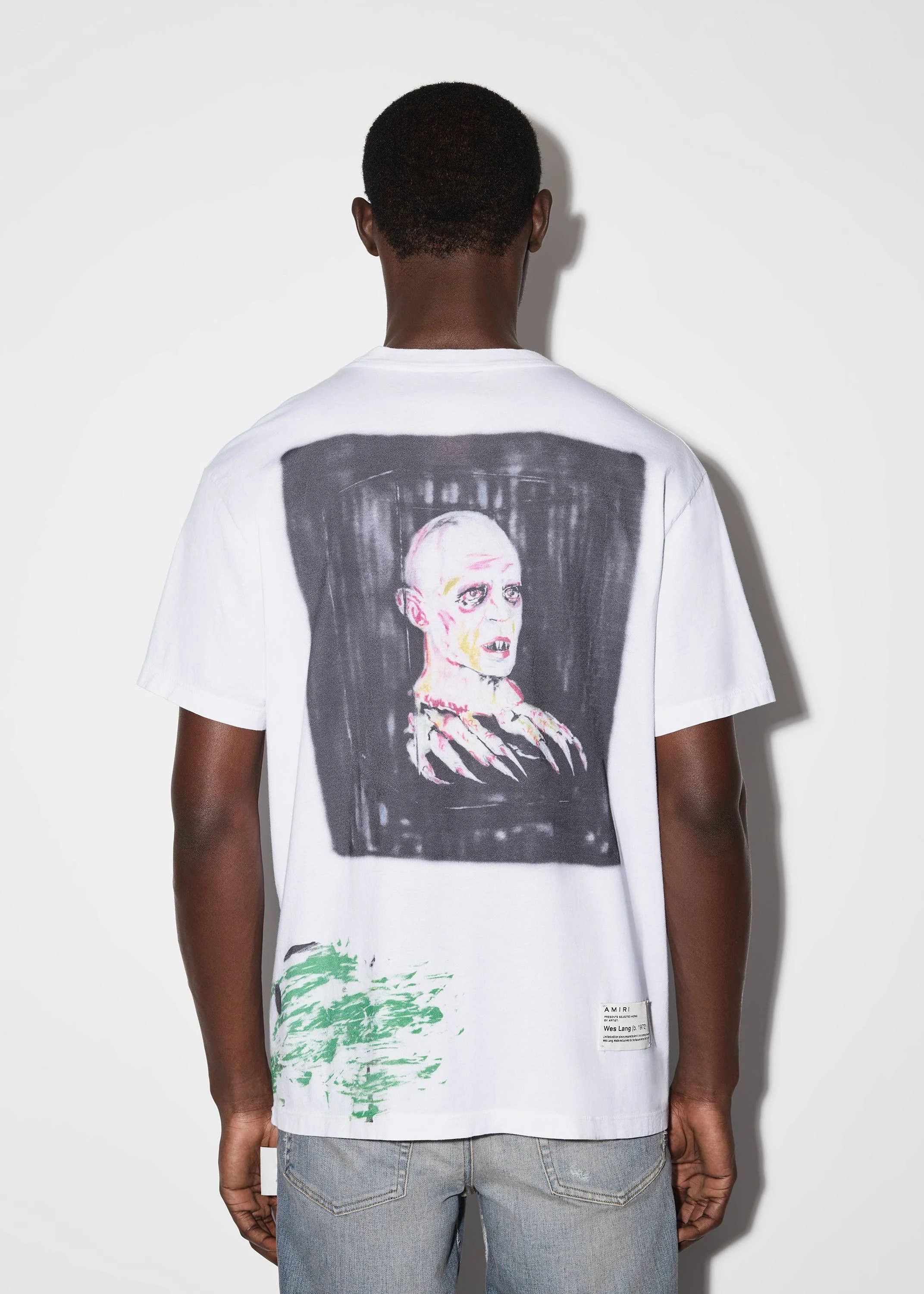 Amiri × Wes Lang o1w1db10125 Blood Short Sleeve T-Shirt in White Size US M / EU 48-50 / 2 - 3 Thumbnail