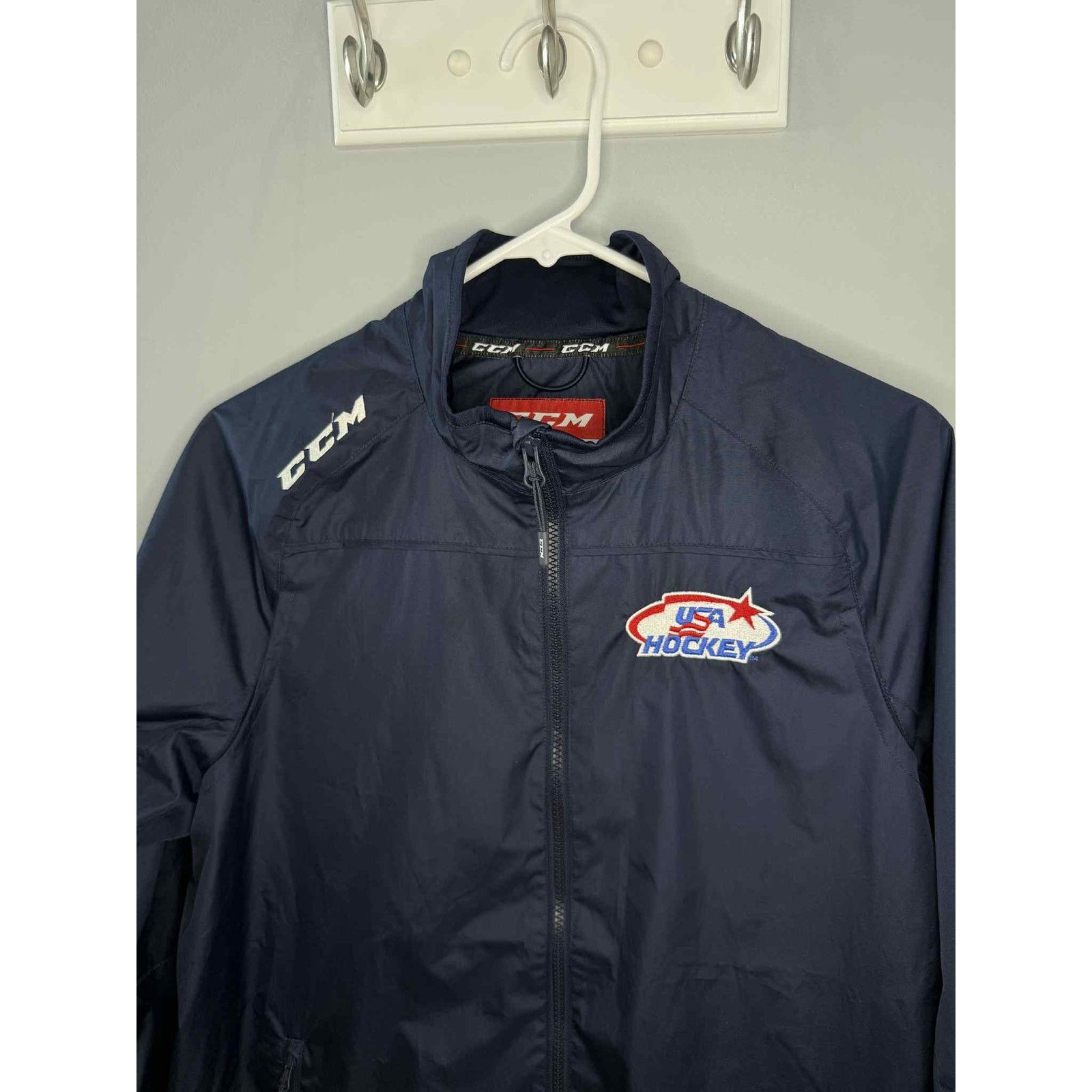 Ccm CCM USA Hockey Long Sleeve Full Zip Windbreaker Jacket M Size US M / EU 48-50 / 2 - 5 Thumbnail