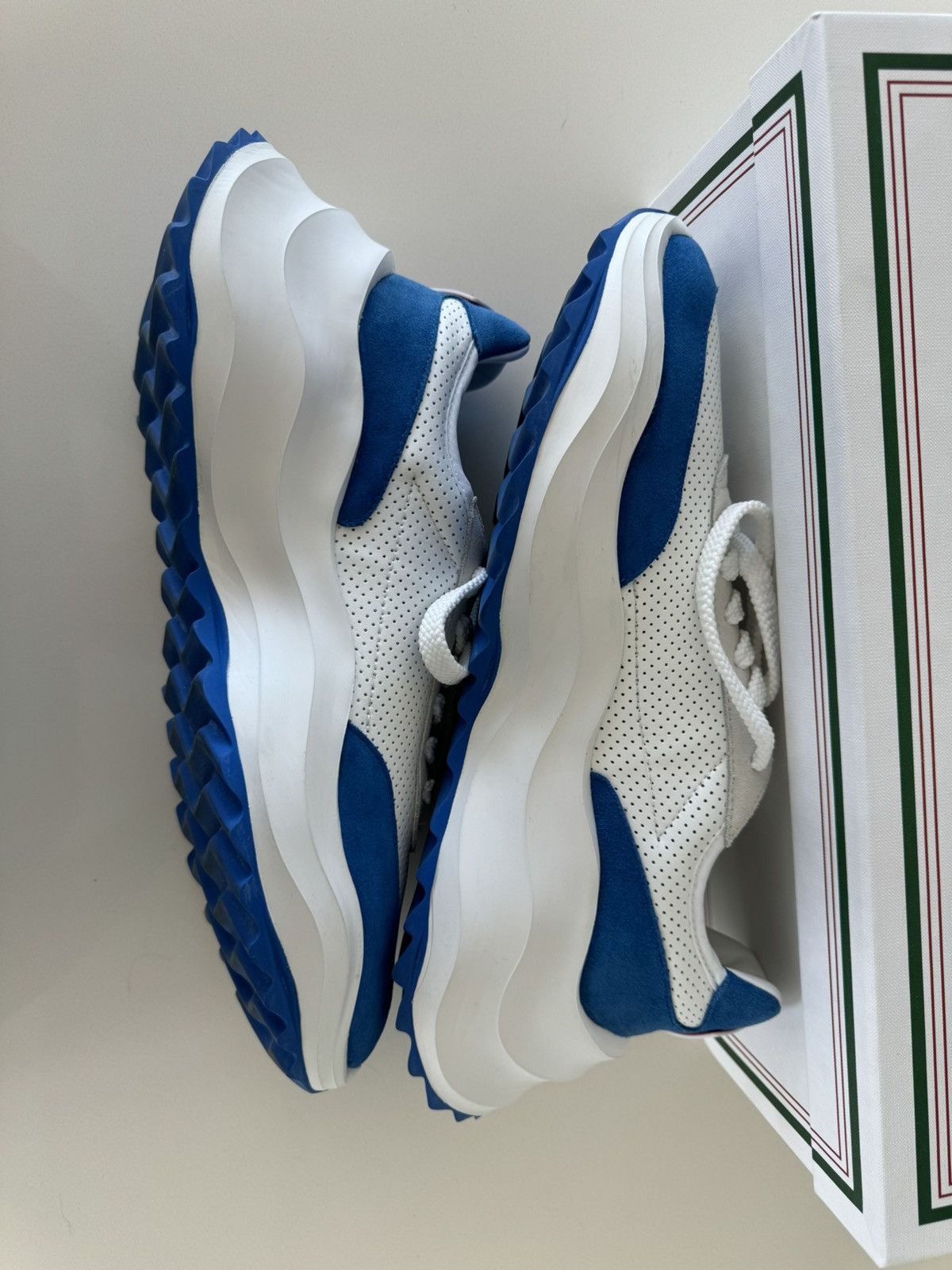 Casablanca Casablanca Atlantis White & Blue Sneaker 12.5 Size US 12.5 / EU 45-46 - 5 Thumbnail