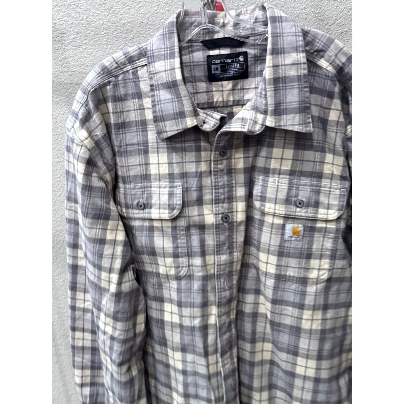 Carhartt Carhartt Shirt Thick Ctn plaid Flanel LONG SLEEVE 2XL XL Multicolor Mens XS XL 20 x 37/38 Size US XXL / EU 58 / 5 - 4 Thumbnail