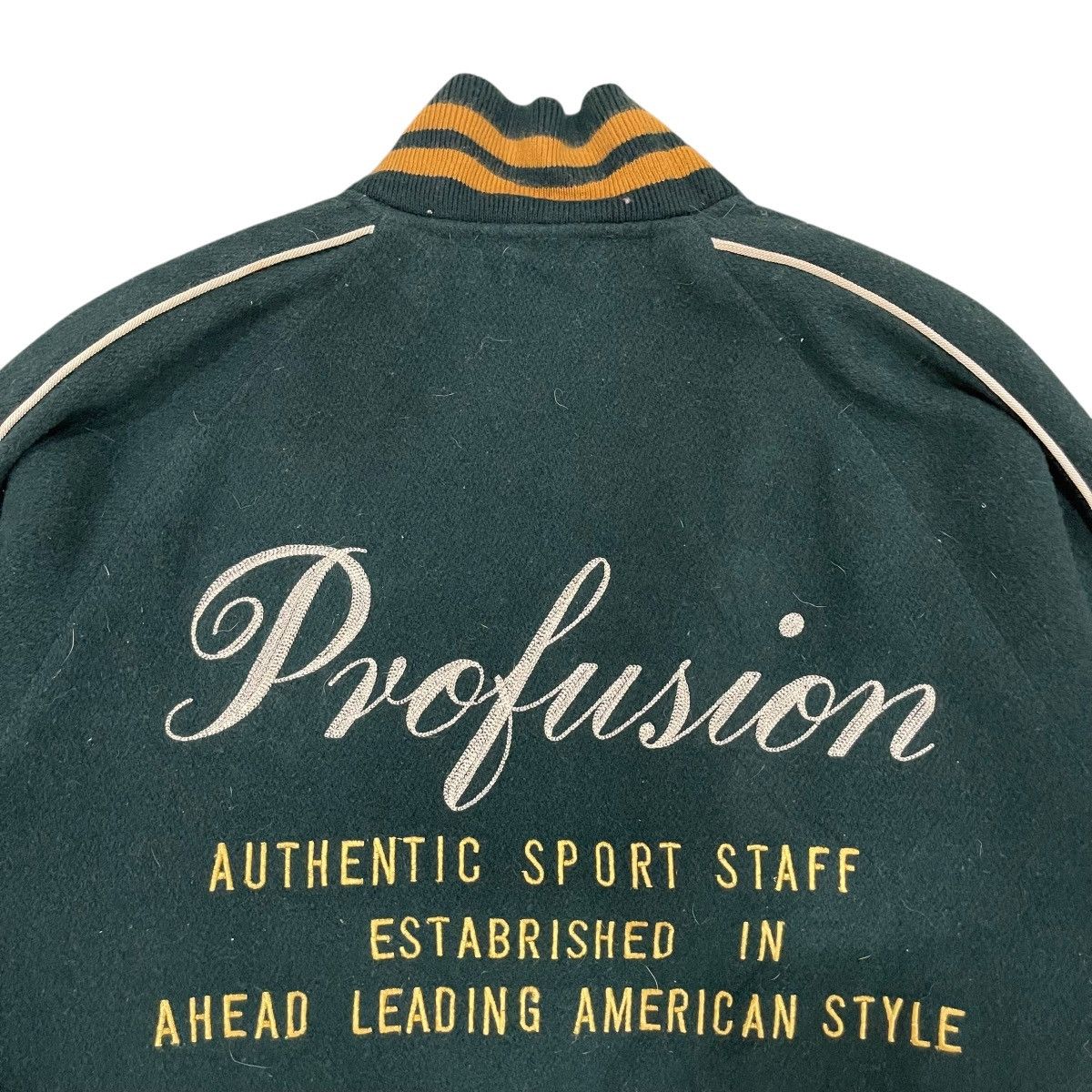 Sports Specialties Vintage Profusion Sportswear Snap Button Wool Bomber Jacket Size US M / EU 48-50 / 2 - 10 Thumbnail