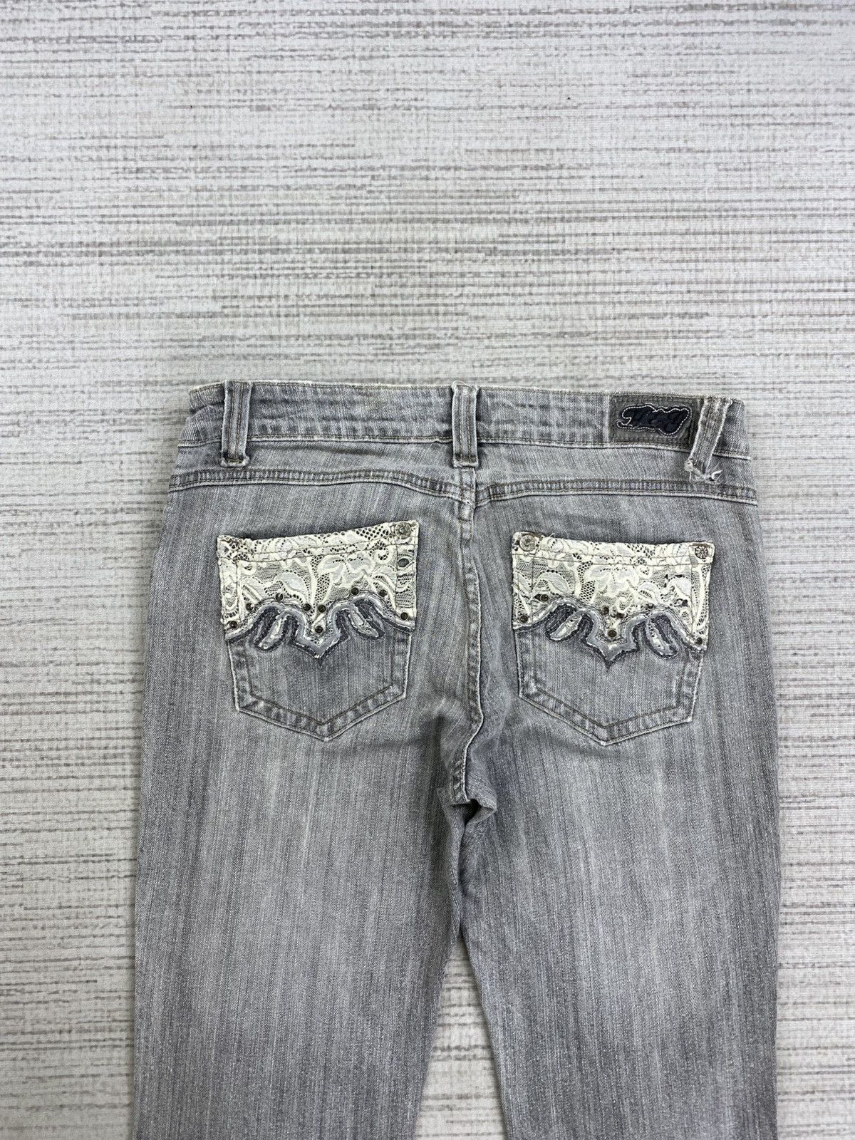 Hysteric Glamour Vintage Flared H&G Grey Wash Denim Pants Size US 31 - 6 Thumbnail