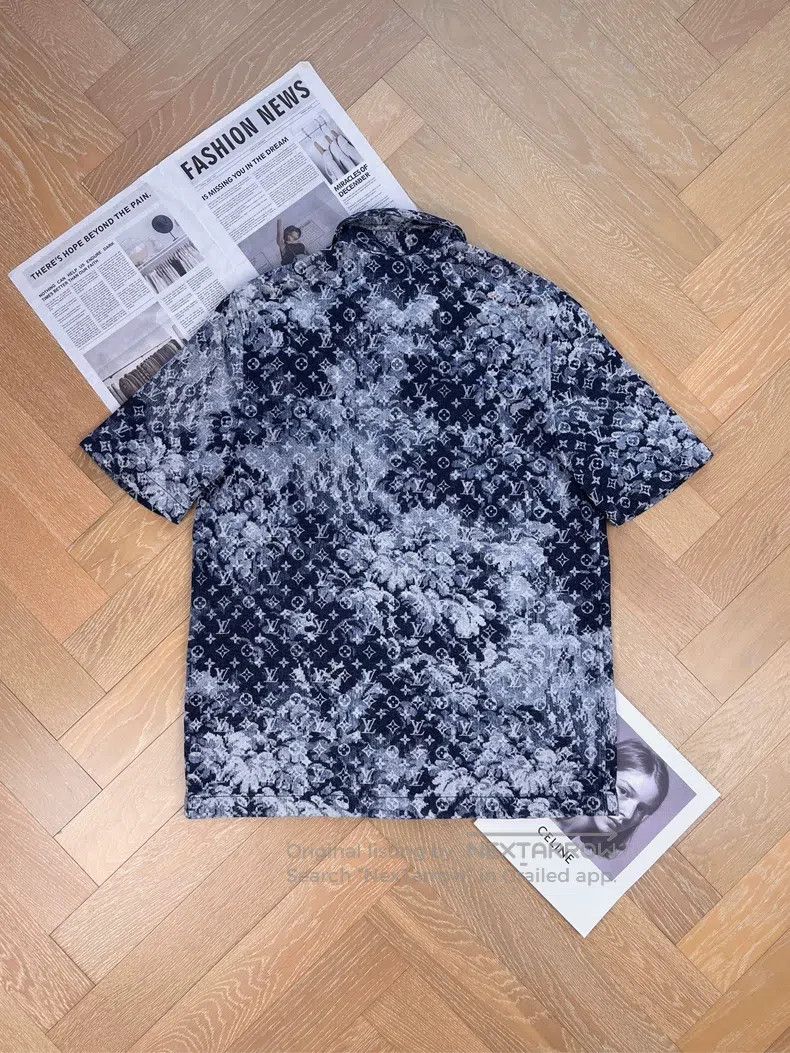 Louis Vuitton Louis Vuitton Tie-dyed Logo full printed denim casual shor Size US L / EU 52-54 / 3 - 2 Thumbnail