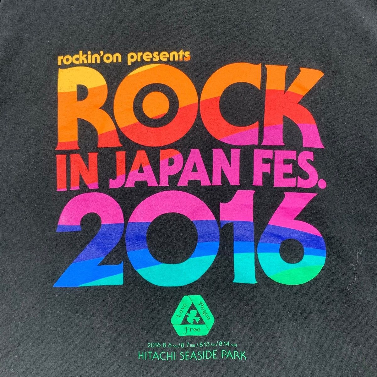 ROCK IN JAPAN Fest 2016 Hitachi Seaside Park RockinOn Tshirt