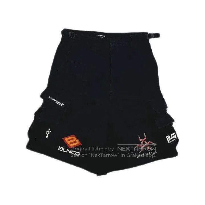 Balenciaga Balenciaga Black Casual Cargo Shorts for Men. Size US 44 / EU 60 - 1 Thumbnail