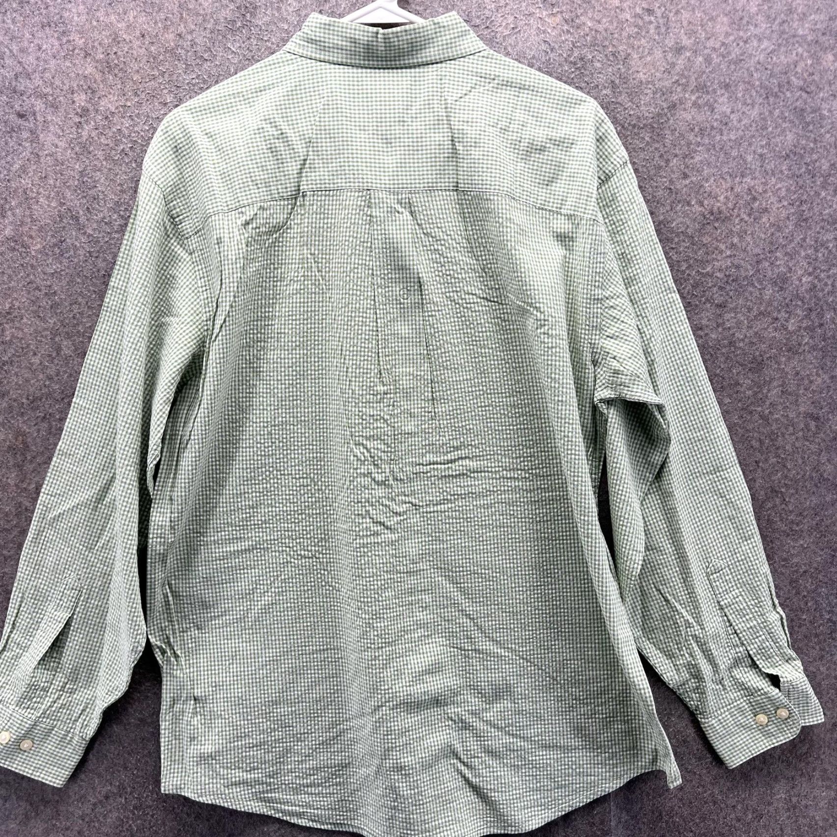 Vintage VINTAGE Shirt Mens Medium Green Check Long Sleeve Button Front Casual Woven Size US M / EU 48-50 / 2 - 6 Thumbnail