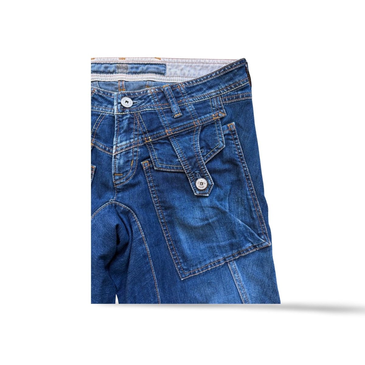 Marithe + Francois Girbaud Marithe Francois Girbaud Crazy Straight Denim Jeans Size US 29 - 5 Thumbnail
