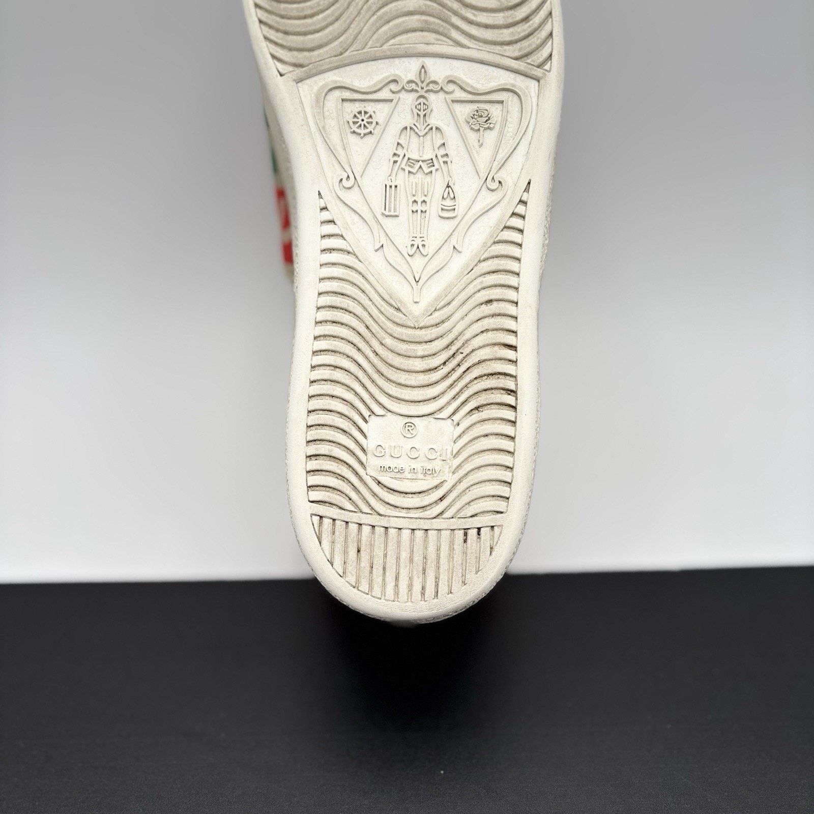 Gucci Gucci Ace Web 'Interlocking G - White Red Green ‘ | GOOD! Size US 7 / IT 37 - 18 Thumbnail
