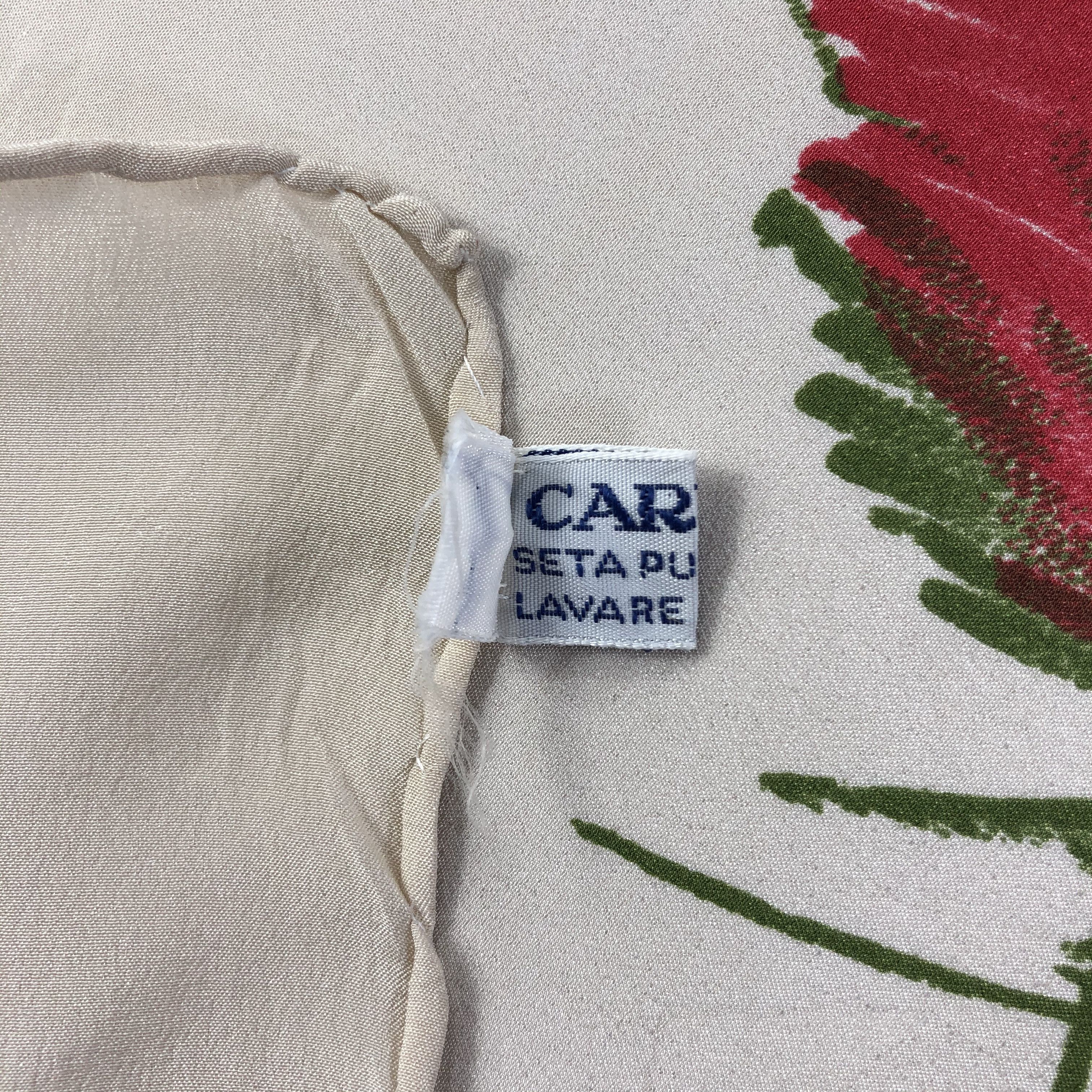 Caruso × Vintage Vintage Caruso Silk Scarf Size ONE SIZE - 6 Thumbnail