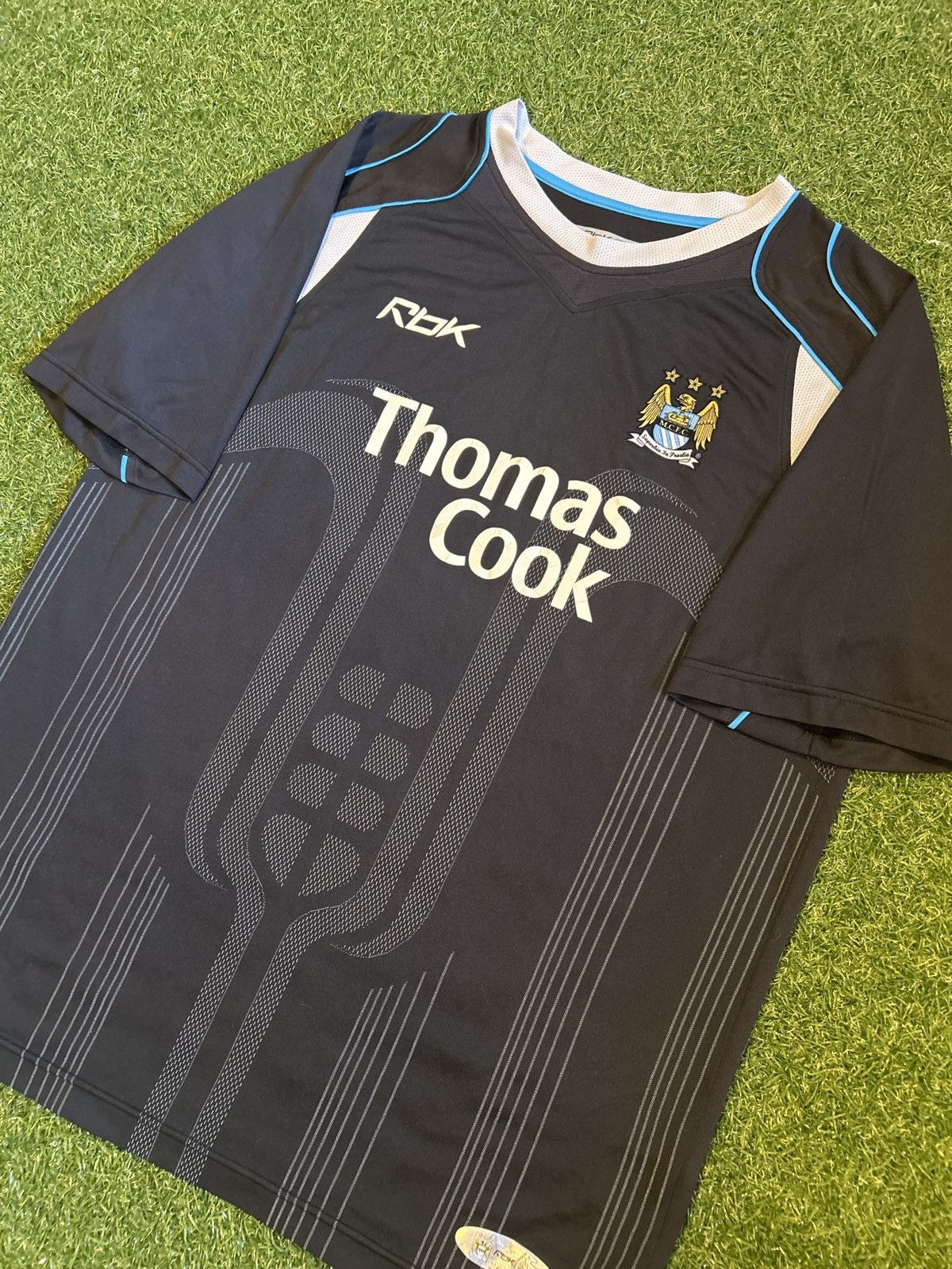 Reebok 06/07 Manchester City Away Shirt Size US L / EU 52-54 / 3 - 3 Thumbnail