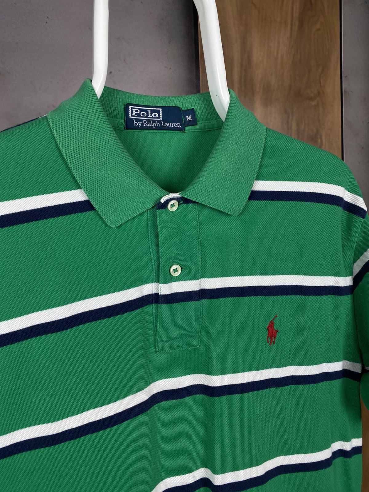 Polo Ralph Lauren 🎠Vintage 90s Polo T-Shirt Polo Ralph Lauren Striped VTG Tee🎠 Size US M / EU 48-50 / 2 - 2 Thumbnail