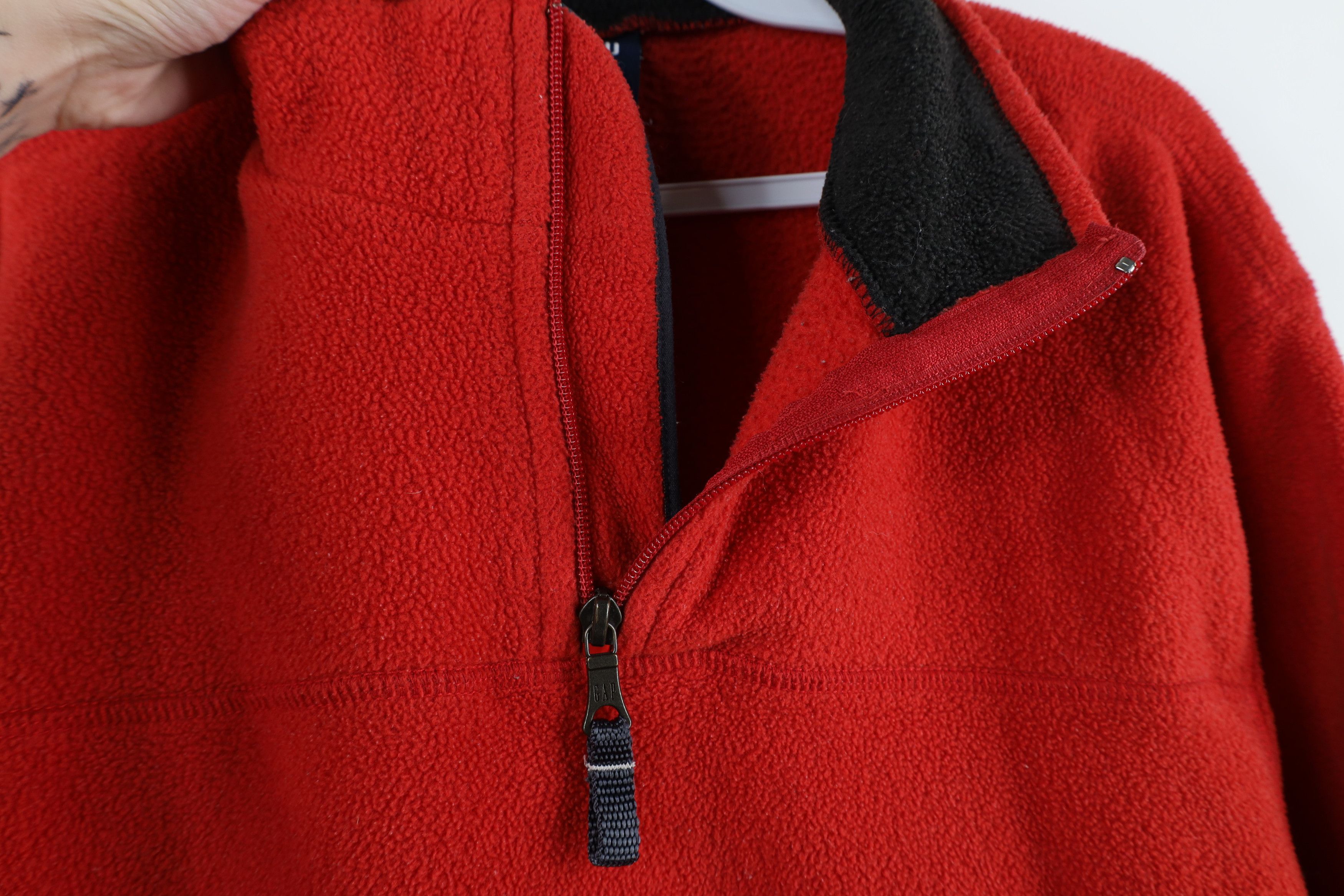 Gap × Vintage Vintage 90s Y2K Gap Heavy Half Zip Fleece Pullover Sweater Size US L / EU 52-54 / 3 - 9 Thumbnail