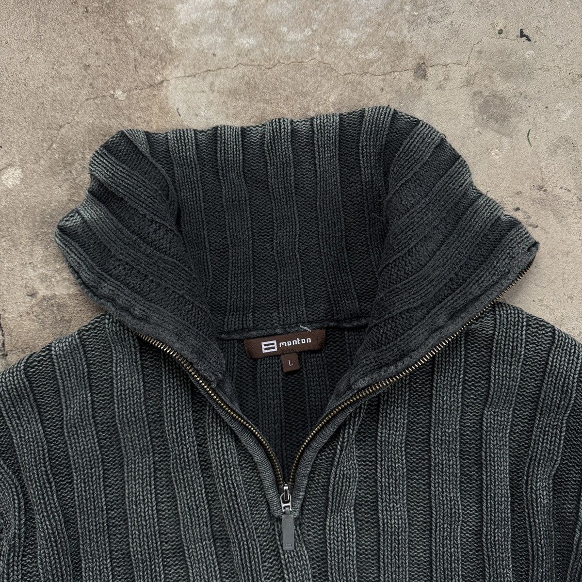 Japanese Brand Vintage Japanese Mantan Faded Stripe Sweater Size US L / EU 52-54 / 3 - 5 Thumbnail